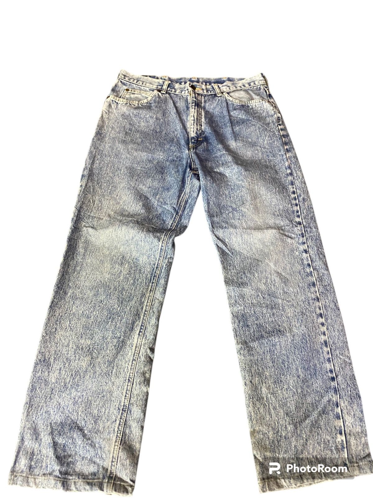 Lee Lee Riders vintage acid wash Size US 33 - 1 Thumbnail