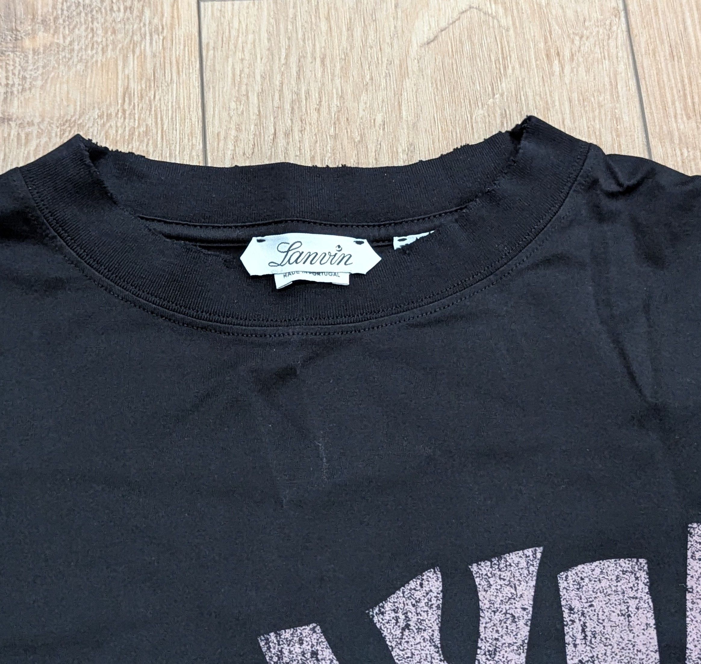 Lanvin LANVIN x Future Logo Graphic T-Shirt Black Medium Size US M / EU 48-50 / 2 - 2 Thumbnail