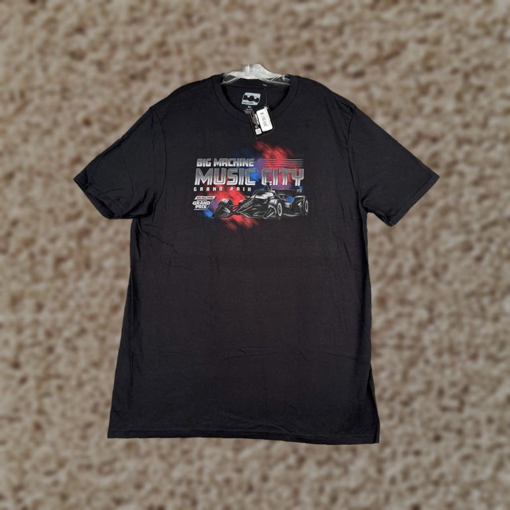 Vintage Legends Global Merchandise 2023 Nashville Grand Prix Shirt Men XL Black Short Sleeve Crew Indycar Size US XL / EU 56 / 4 - 1 Thumbnail