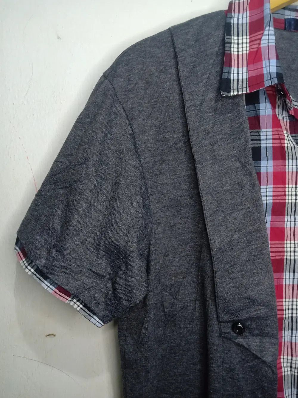 Beauty Beast CBK Japanese Archieve Plaid Shirt Double Layer Cardigan Size L / US 10 / IT 46 - 3 Thumbnail