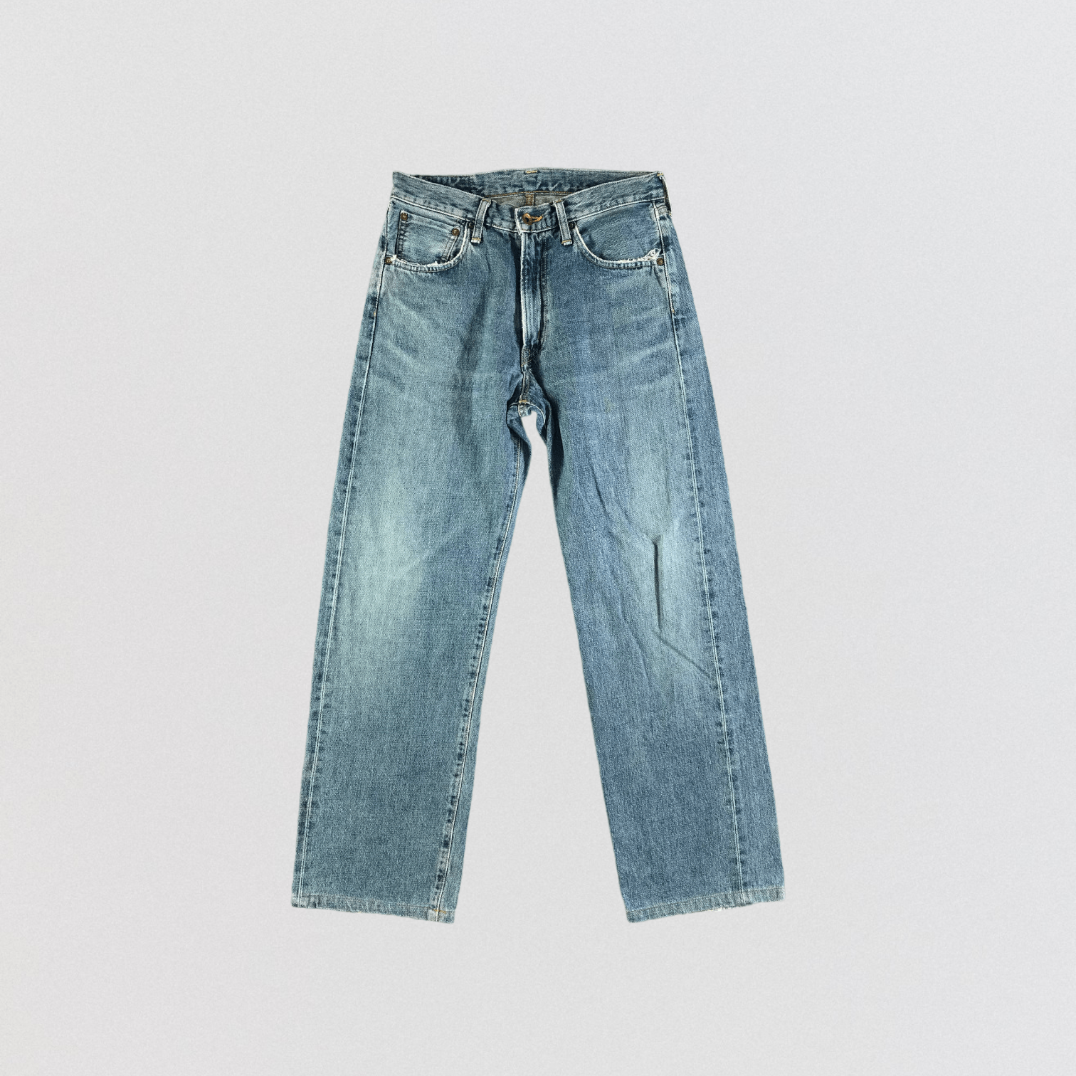 Edwin Vintage Blue Wash Edwin 505 Selvedge Jeans-JM3520 Size US 31 - 1 Thumbnail