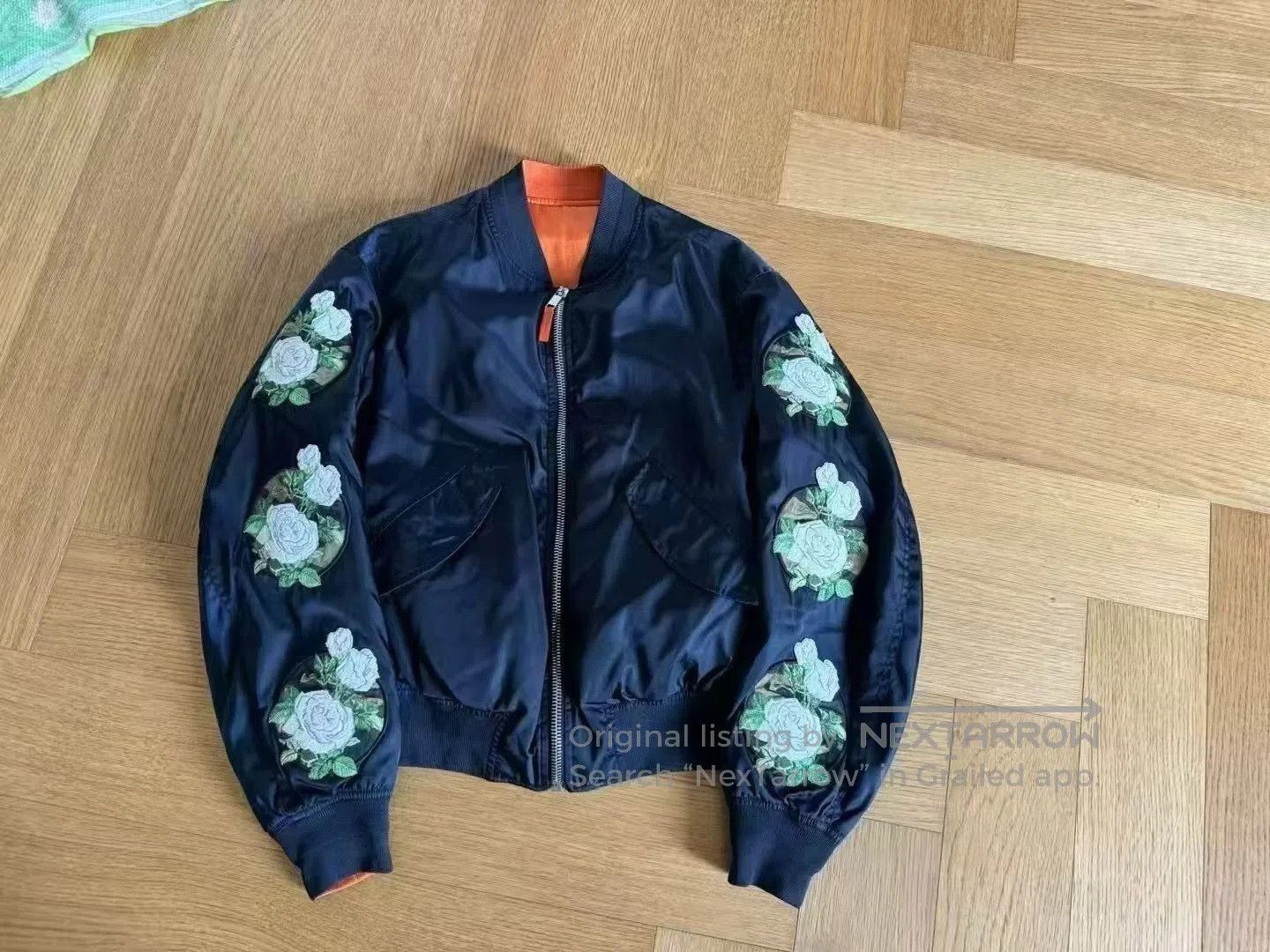 Dior Dior Camellia Embroidered Ma1. Size US XS / EU 42 / 0 - 1 Thumbnail