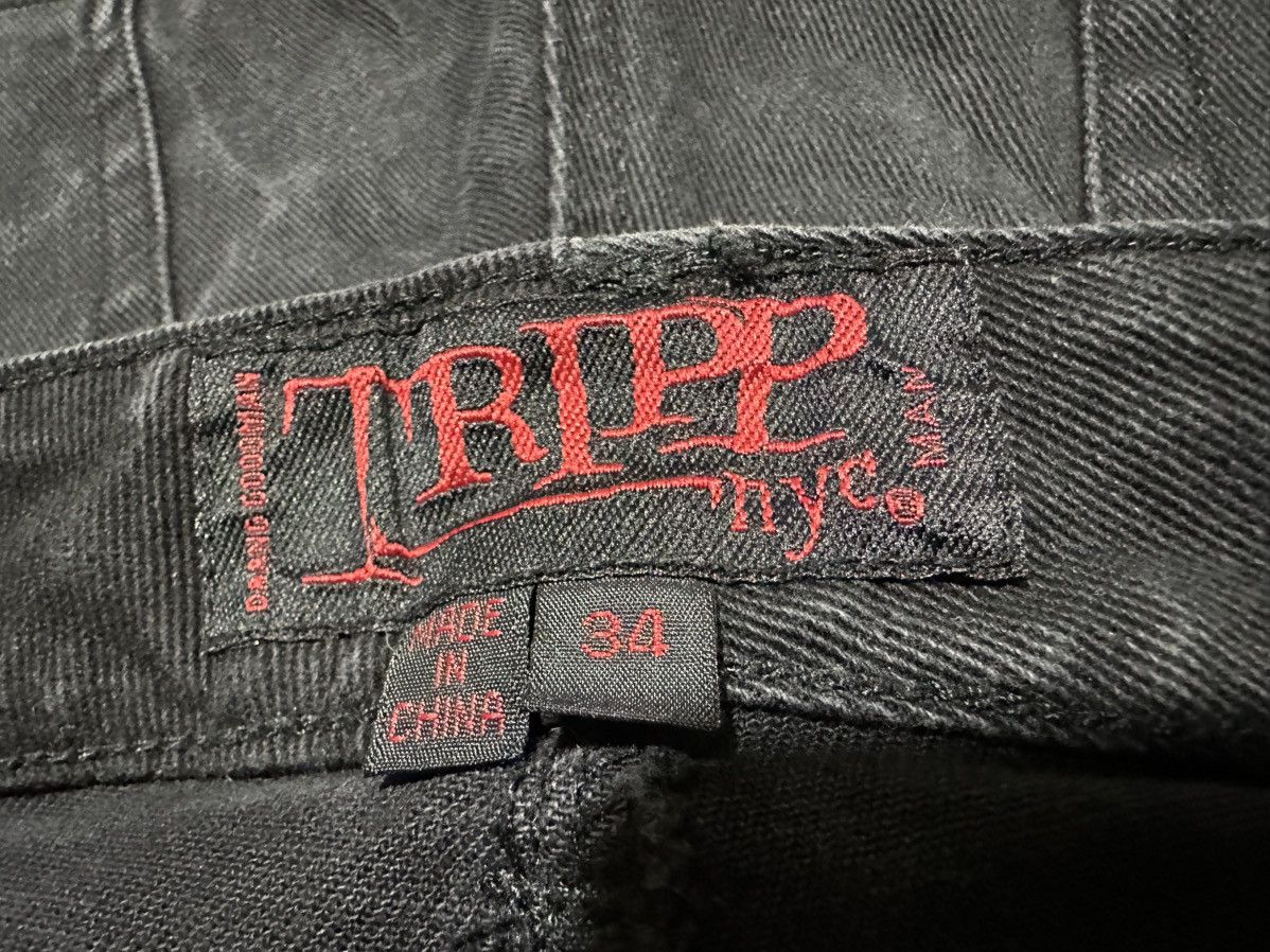 Tripp NYC 🔥Y2K Archive Tripp NYC Super Black Denim Skinny Dang Goodman Size US 34 / EU 50 - 14 Thumbnail