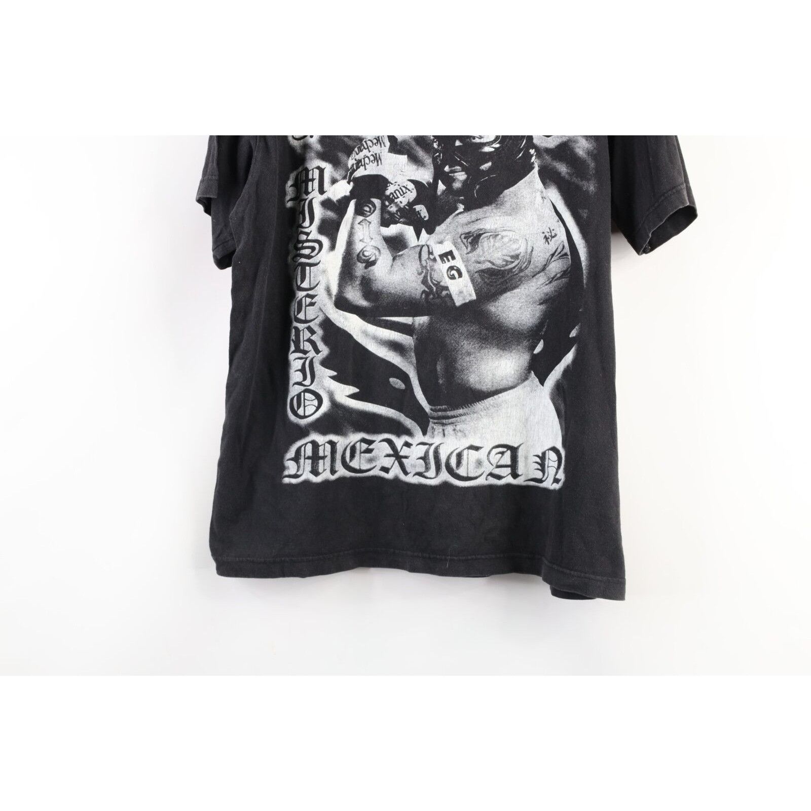 Vintage Vintage 90s Faded Rey Mysterio 619 Mexican Wrestling T-Shirt Size US L / EU 52-54 / 3 - 3 Thumbnail