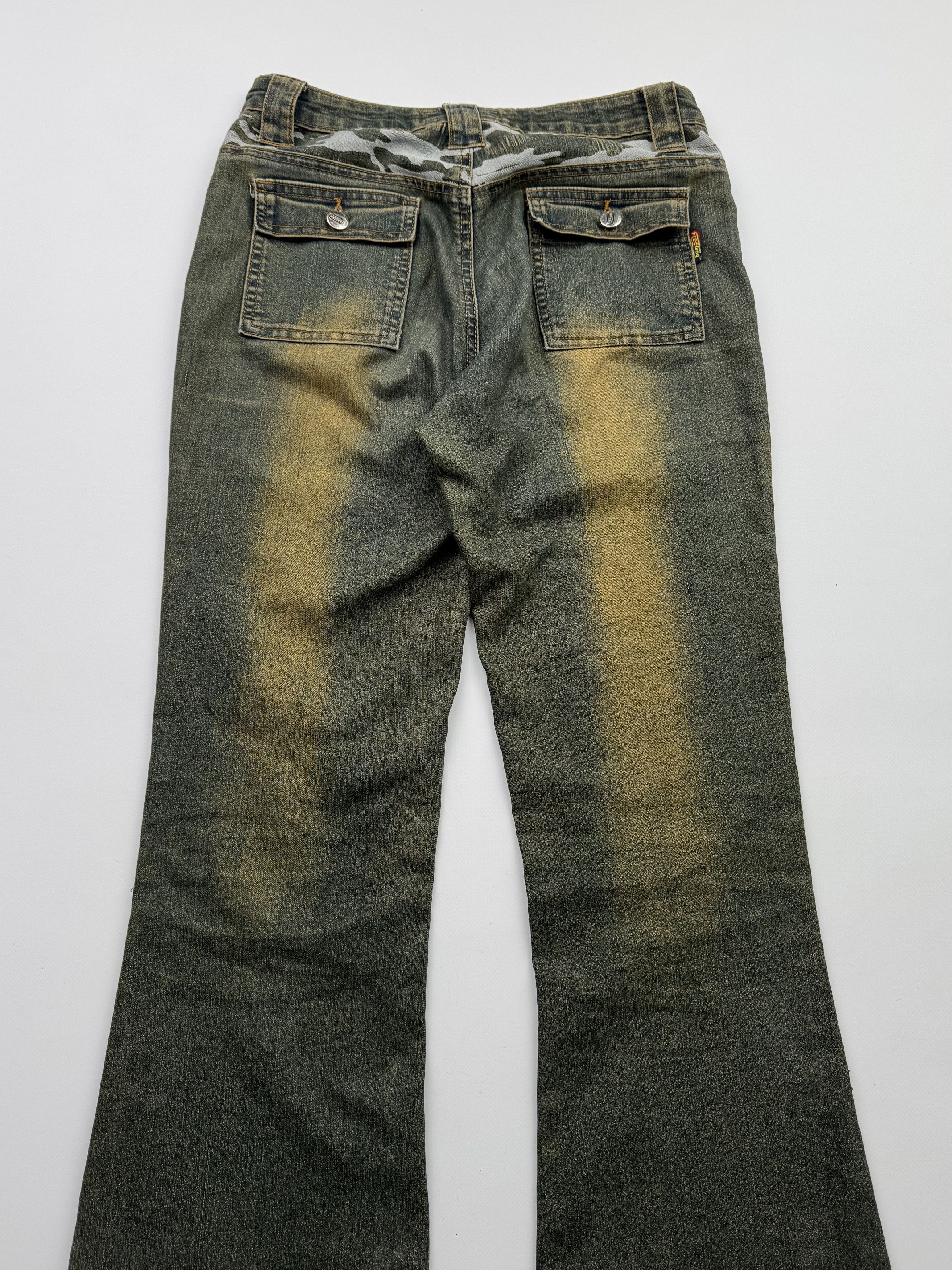 Japanese Brand Vintage Faded Flare Jeans B218(V119)E2 Size 28" / US 6 / IT 42 - 6 Thumbnail