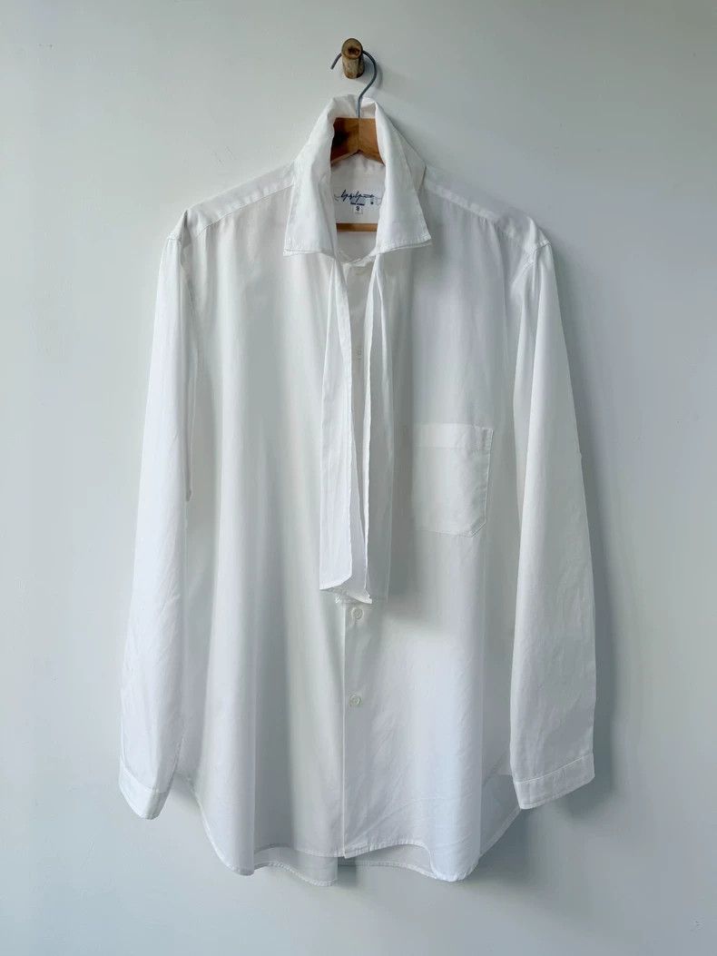 Yohji Yamamoto Yohji Yamamoto 2017 AW Mainline Show Ribbon Shirt Size US L / EU 52-54 / 3 - 1 Thumbnail
