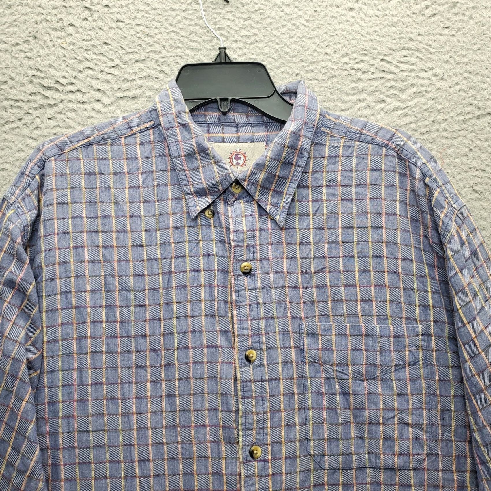 The Territory Ahead Territory Ahead Shirt Mens XL Multi Check Chest Pocket Collared Button Down Size US XL / EU 56 / 4 - 3 Thumbnail