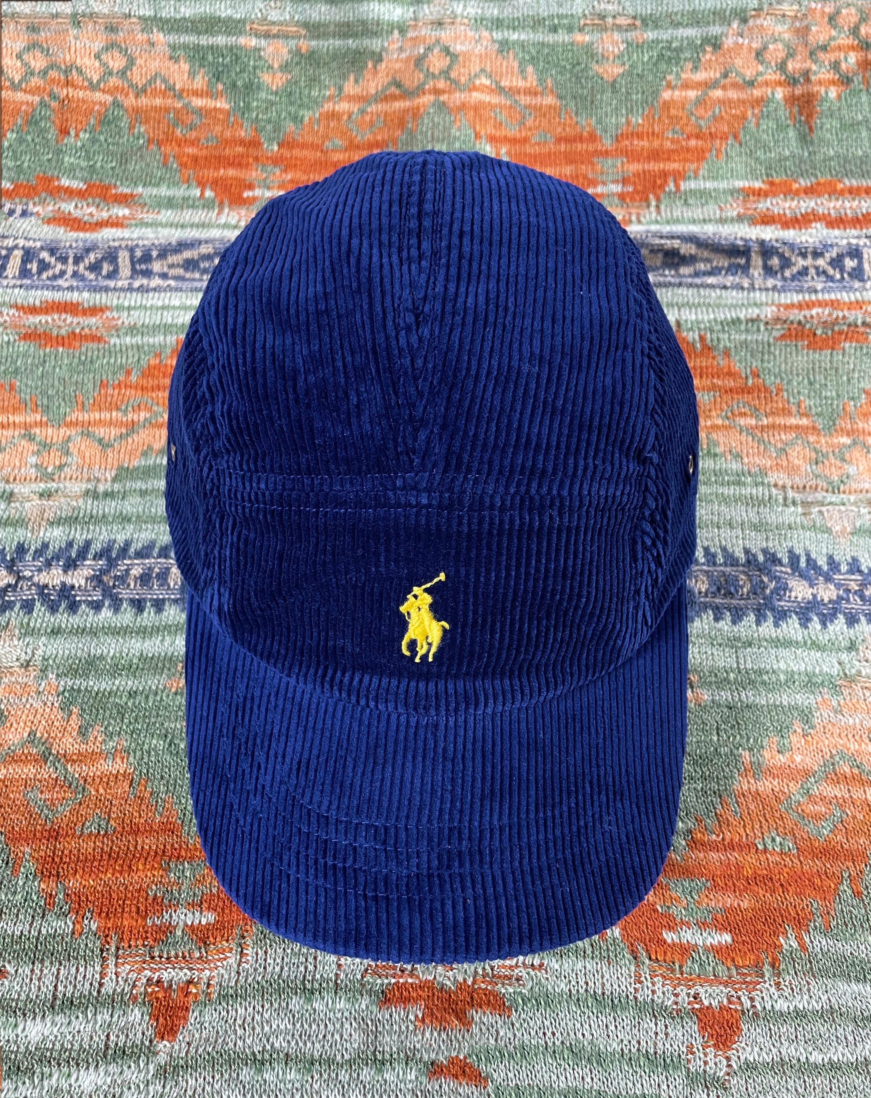 Polo Ralph Lauren Polo Ralph Lauren Corduroy 5 Panel Leather Baseball Cap Hat Size ONE SIZE - 1 Thumbnail