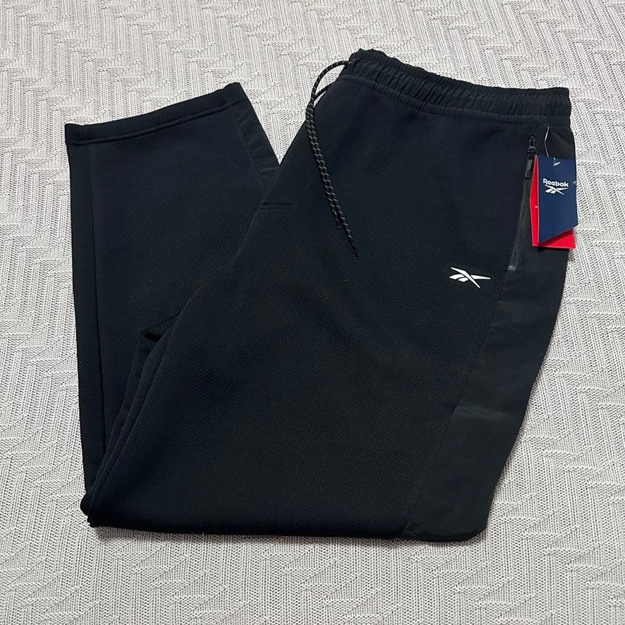 Reebok Reebok black waffle track pants NWT Size US 40 / EU 56 - 1 Thumbnail