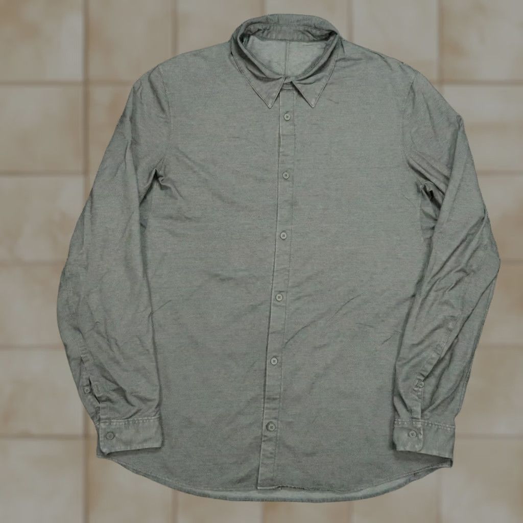 Lululemon Lululemon Shirt Mens XL Gray Commission Long Sleeve Button Oxford Athletic Fit Shirt Size US XL / EU 56 / 4 - 1 Thumbnail