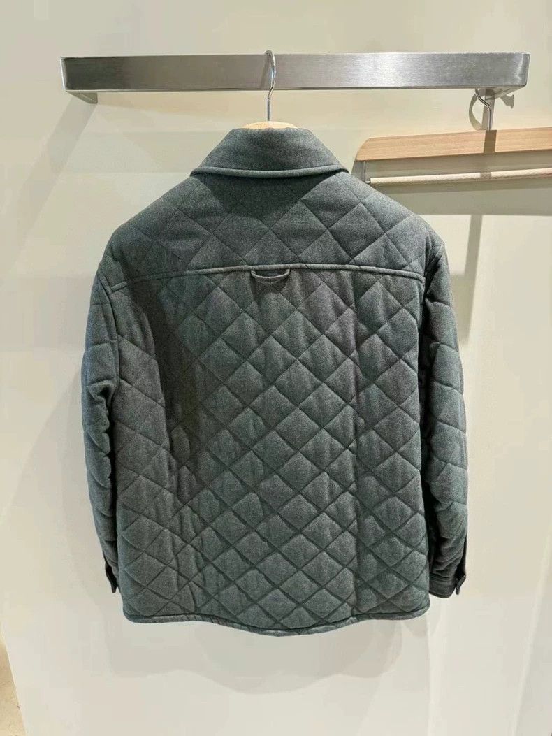 Loro Piana LORO PIANA Men's collarless casual jacket coat Size US S / EU 44-46 / 1 - 6 Thumbnail