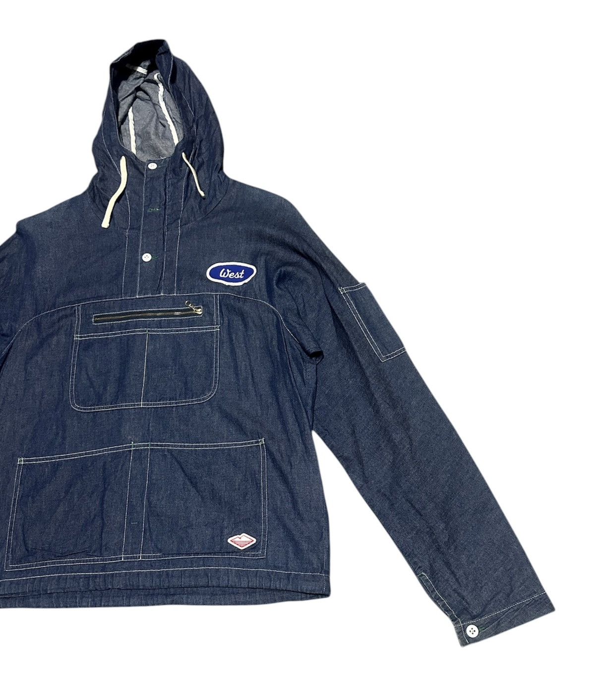 Battenwear Vintage Battenwear Beams Surf&Skate Denim Jacket Hoodie Size US XS / EU 42 / 0 - 3 Thumbnail