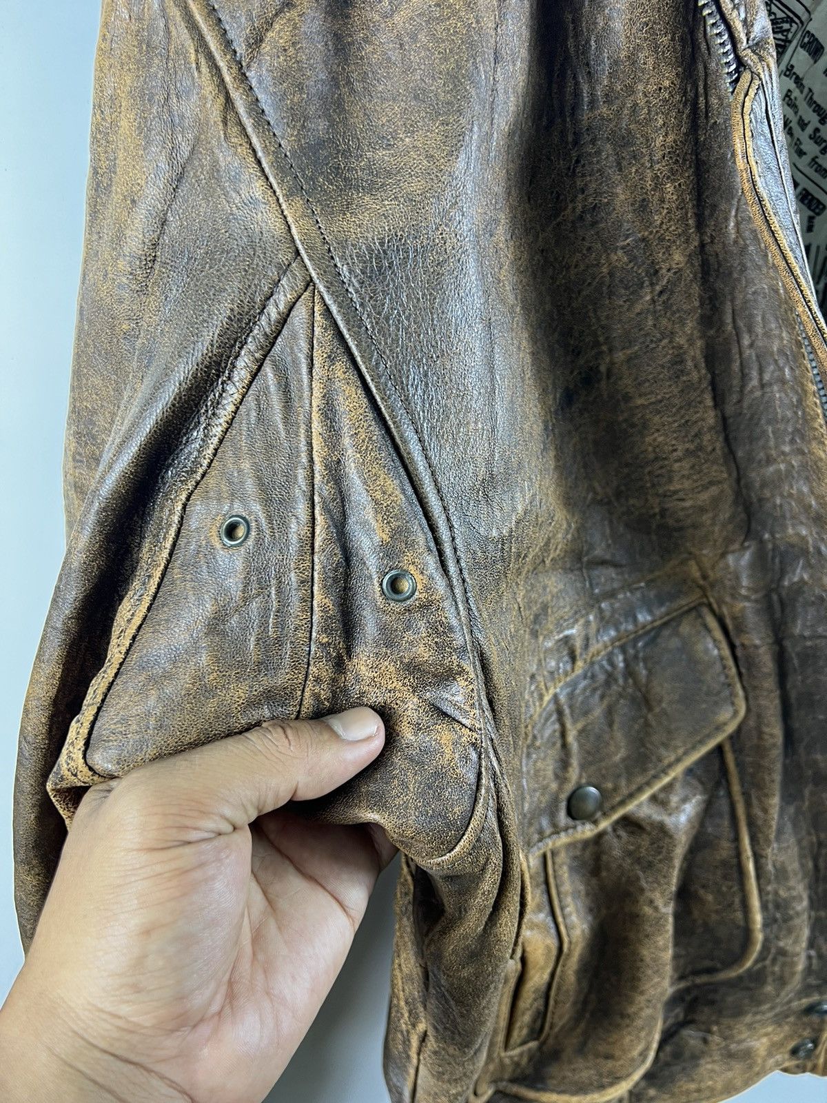 Leather TYPE A-2 FLYER LOLD ANTHONY SHEEPSKIN JACKET - L Size US L / EU 52-54 / 3 - 6 Thumbnail