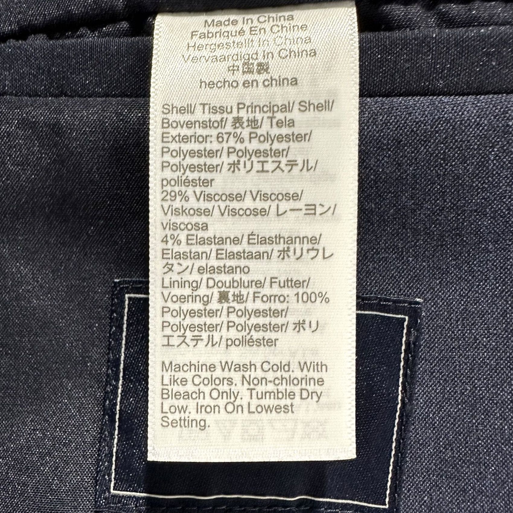 J.Crew J.CREW Thompson Navy Blue Blazer Shirt Jacket 44R Regular Fit Notch Lapel Single-Breasted Two-Button Adult Men Navy Blue Vintage: No Size 44R - 5 Thumbnail