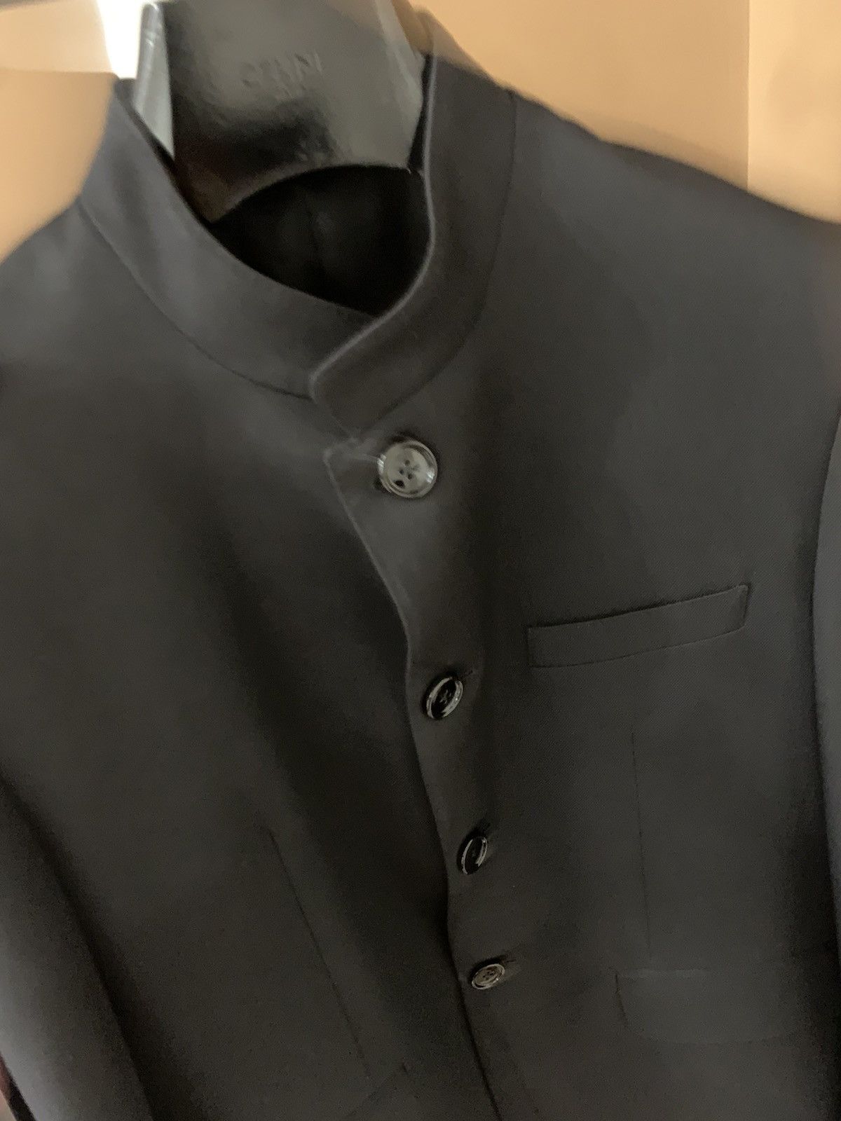 Celine Celine 2024FW Black Wool Diagonal officer jacket Size US S / EU 44-46 / 1 - 2 Thumbnail