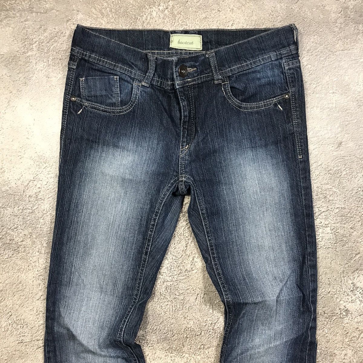 Vintage Vintage Y2K Distressed Flared Denim Jeans Grunge Skate 28 Size 28" / US 6 / IT 42 - 2 Thumbnail