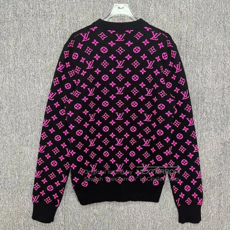 Louis Vuitton Louis Vuitton Black Wool Knit Sweater . Size US S / EU 44-46 / 1 - 2 Thumbnail