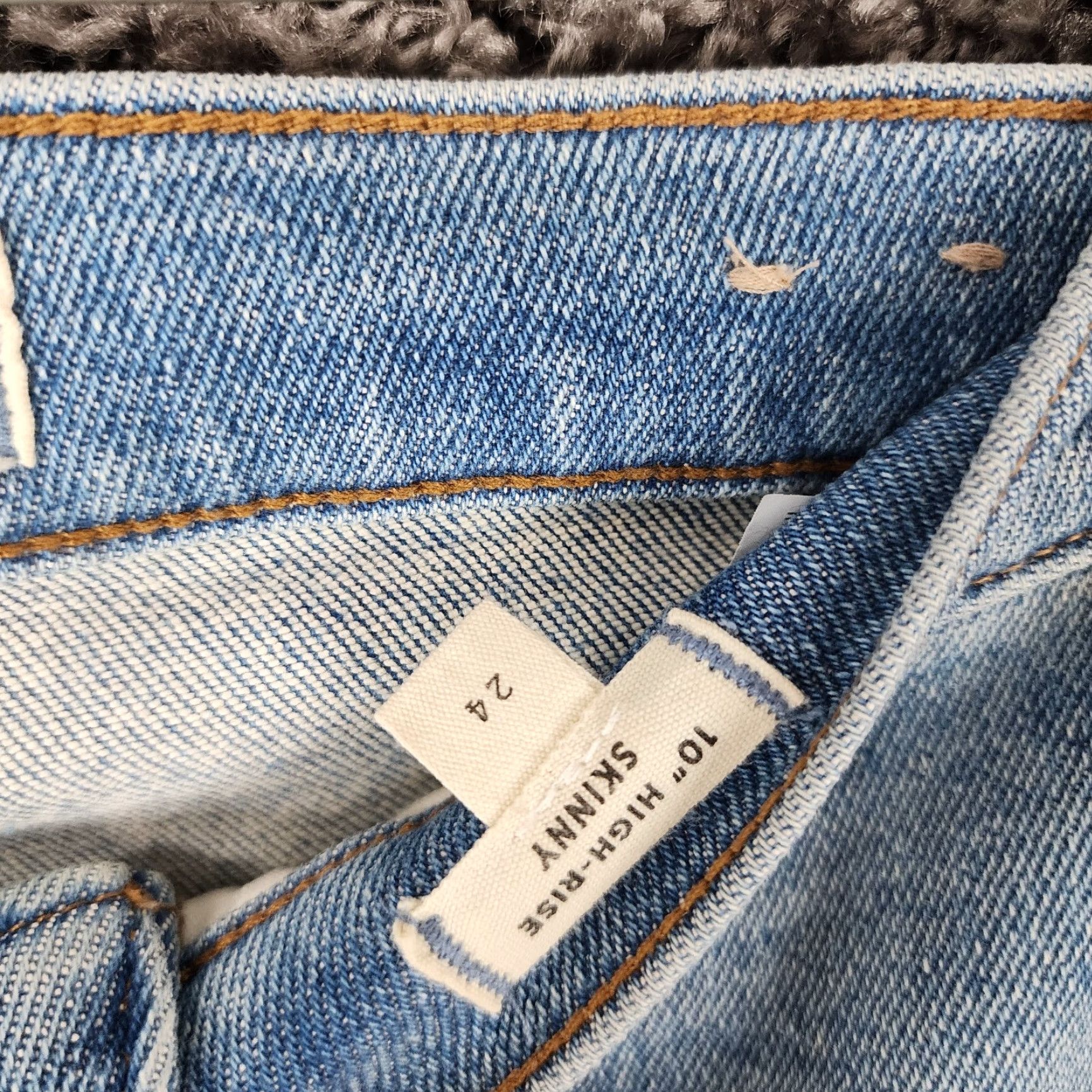 Madewell Madewell Jeans Women 24 Skinny High Rise 10" Blue Denim Womens Size 42" / US 20 - 4 Thumbnail