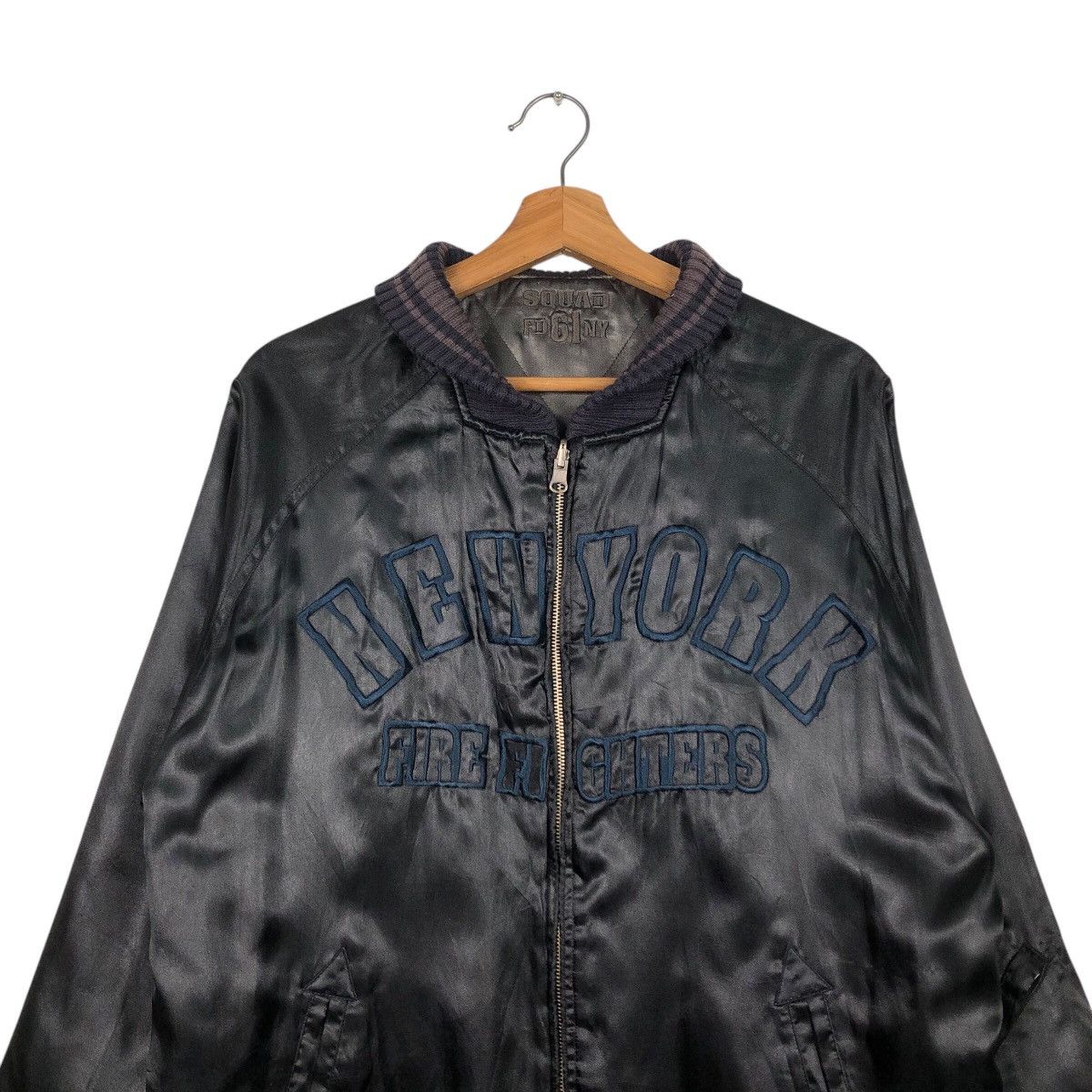 Japanese Brand × Vintage 📌Vintage Bomber Jacket New York Fire Department Big Logo Size US M / EU 48-50 / 2 - 4 Thumbnail