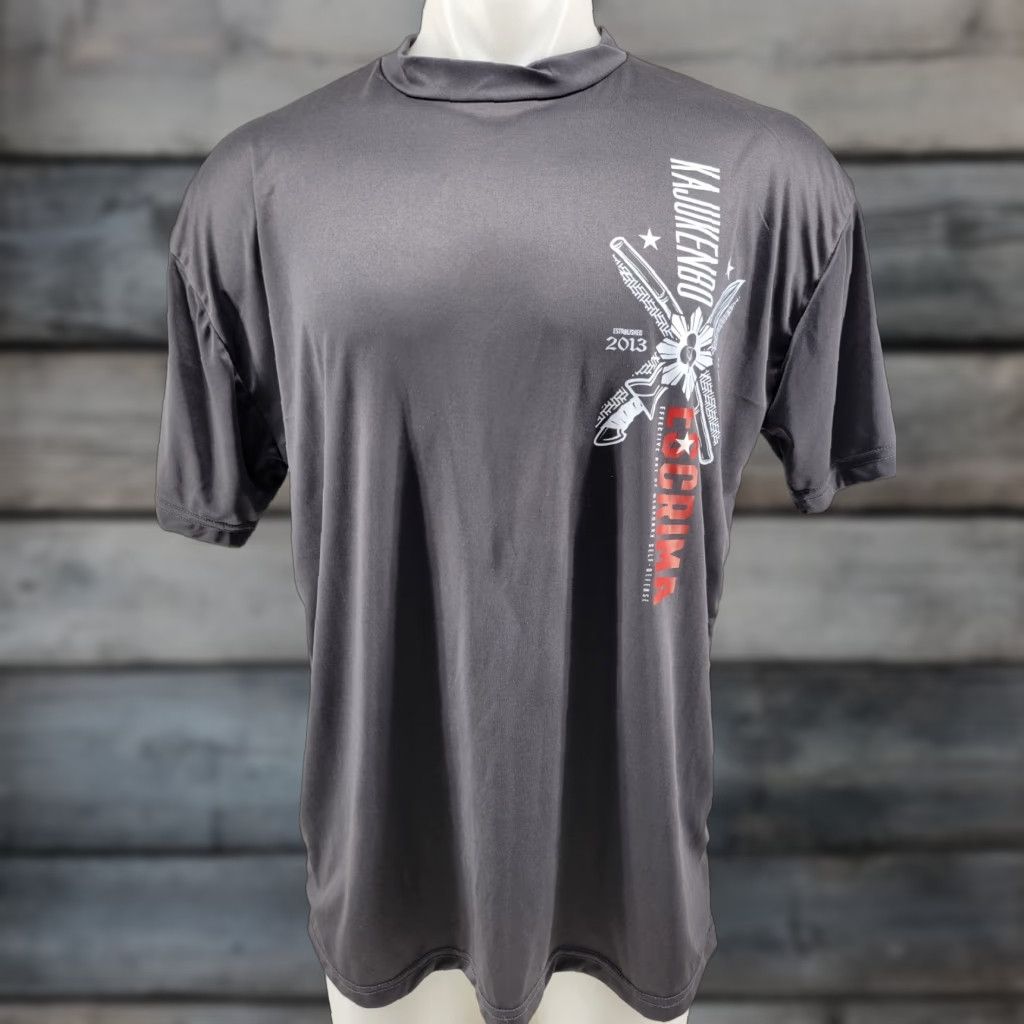 Vintage Kajukenbo Mens Shirt Size XL Polyester Gray Shirt Mens XL Gray Polyester Button-Up Short Sleeve Size US XL / EU 56 / 4 - 1 Thumbnail