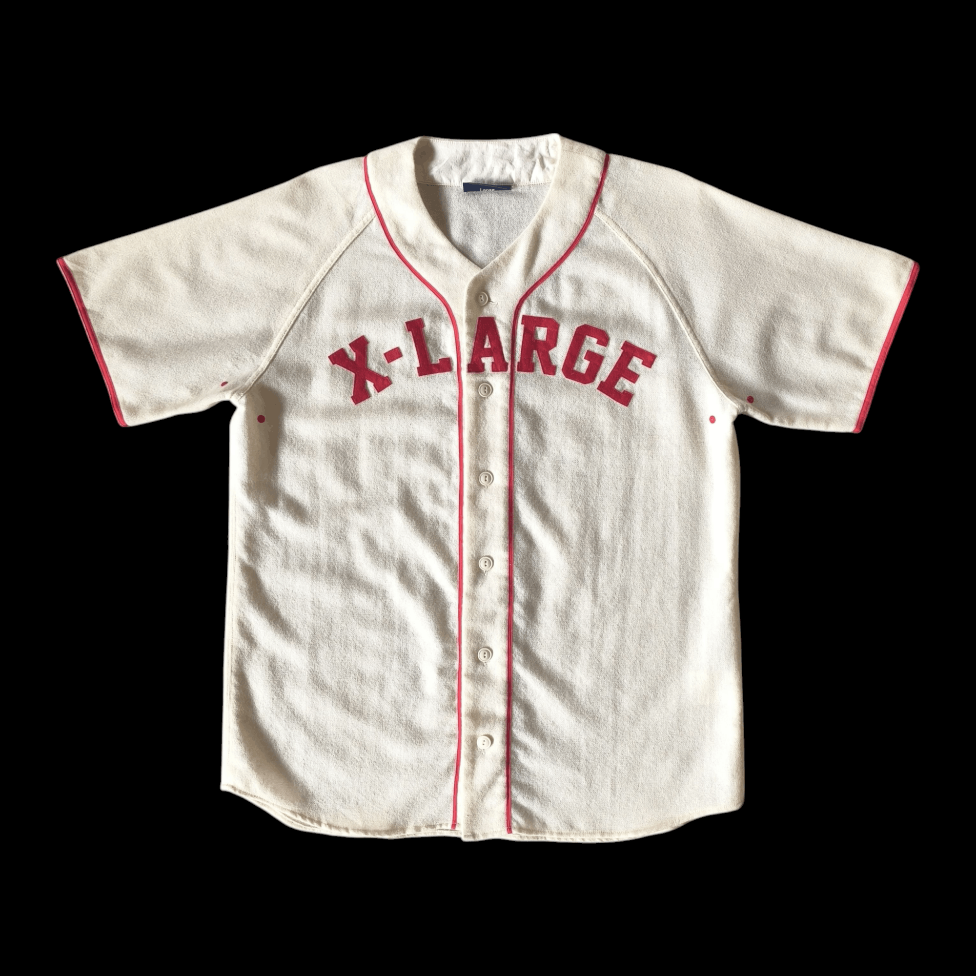 Xlarge 💥 Xlarge japan exclusive spellout wool baseball shirt Size US L / EU 52-54 / 3 - 1 Thumbnail