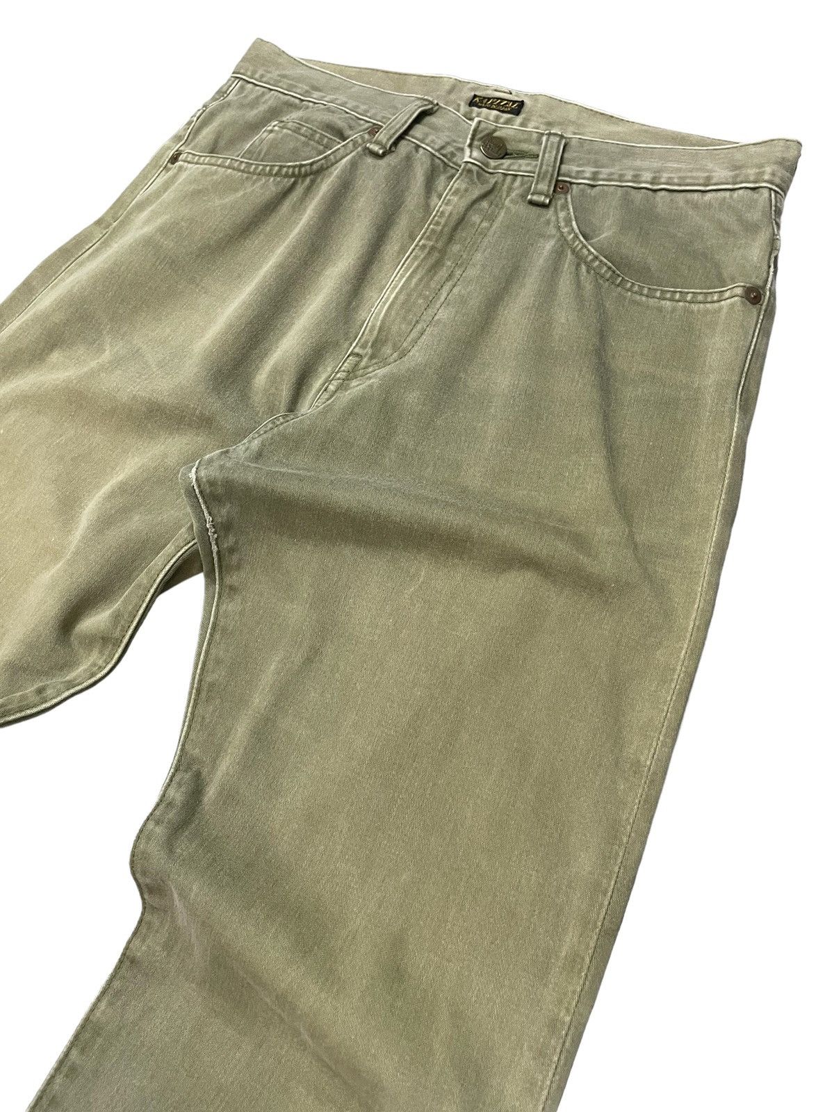 Kapital × Kapital Kountry Vintage Kapital CBD Hemp Green Faded Wash Pants Size US 29 - 4 Thumbnail