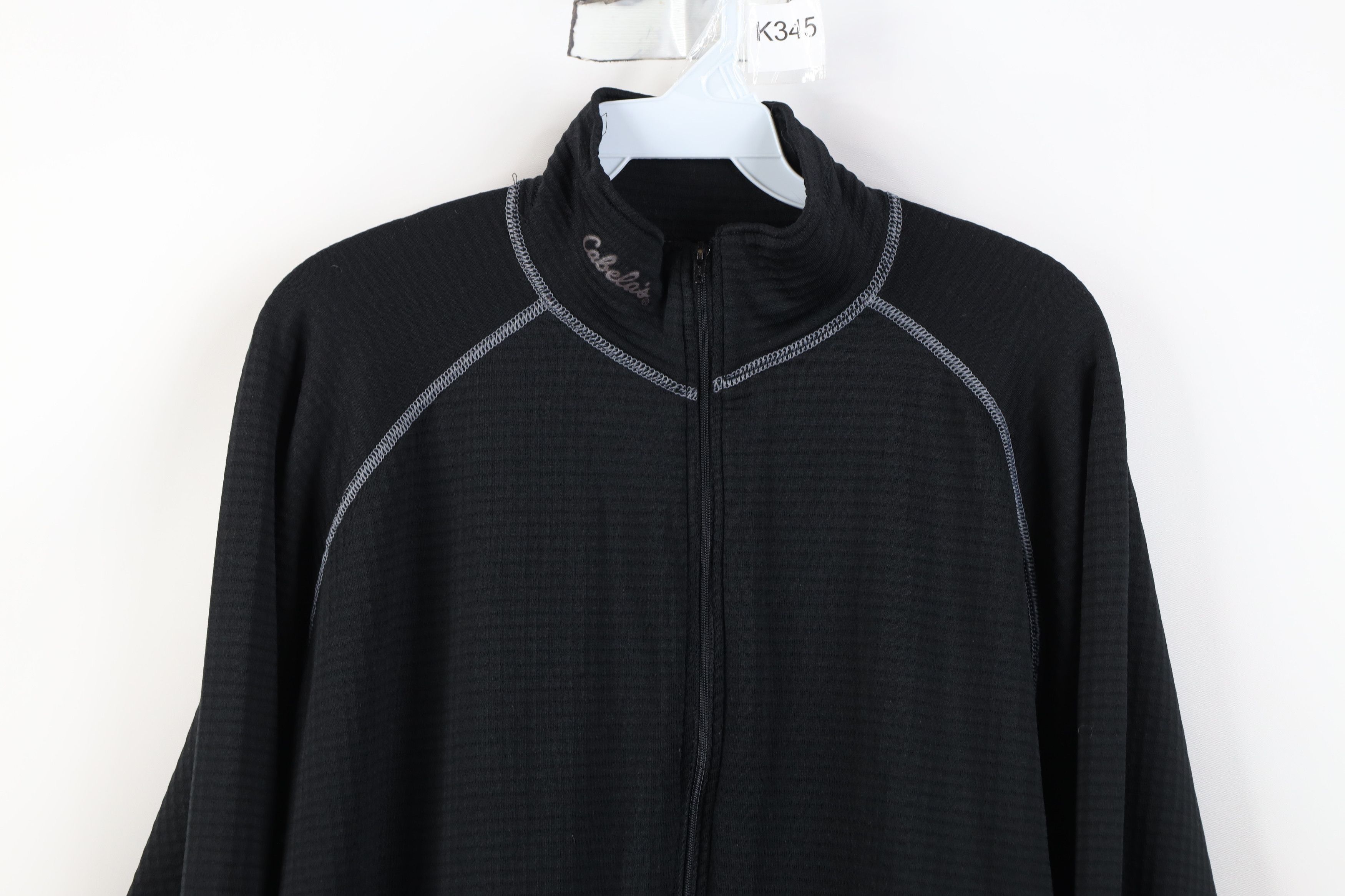 Cabelas Vintage Y2K Cabelas Thermal Lined Knit Half Zip Sweater Size US XXL / EU 58 / 5 - 2 Thumbnail