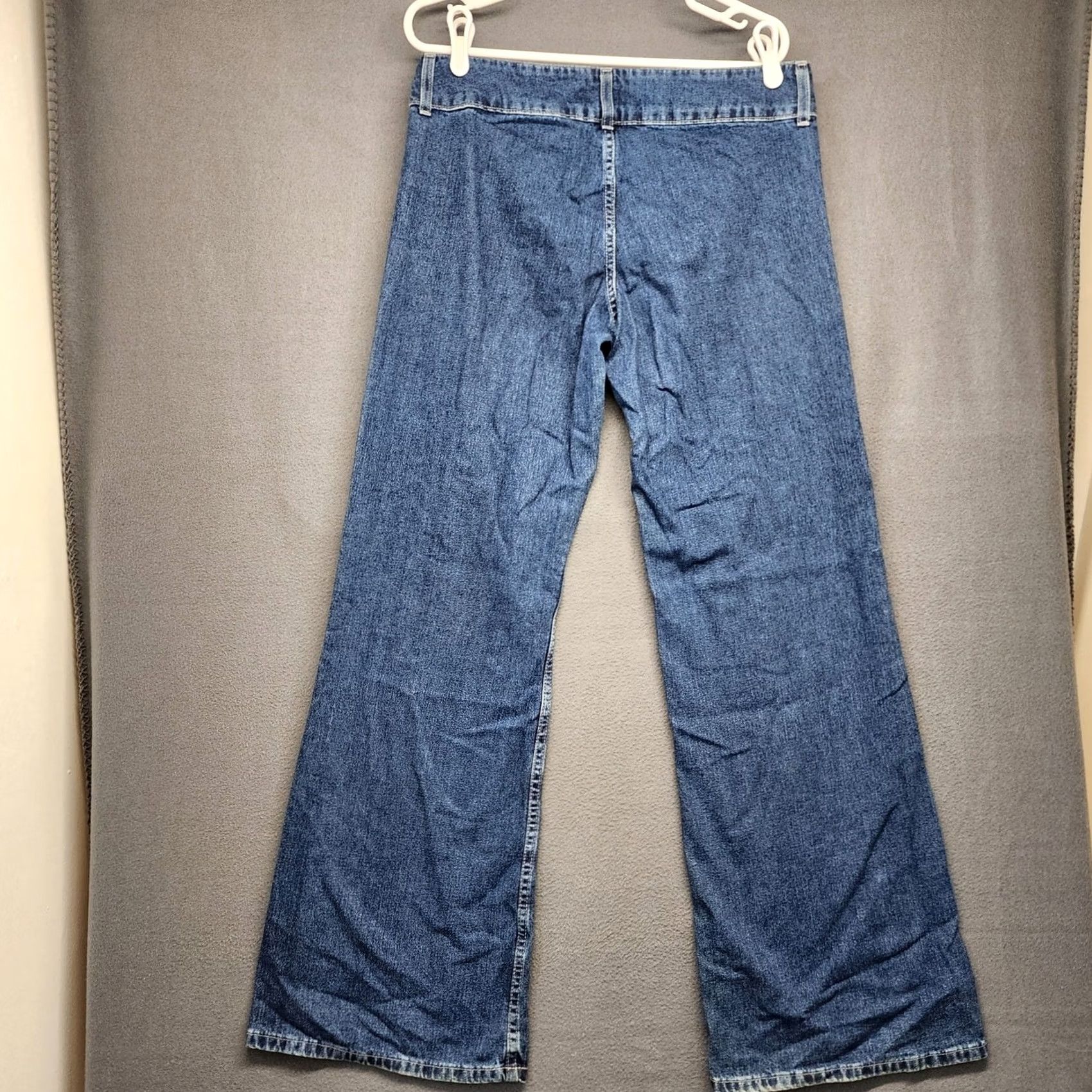 Vintage London Jean Womens Jeans Blue Wide Leg 33in Inseam Size 8 Regular Denim Mexico Womens Size 30" / US 8 / IT 44 - 2 Thumbnail