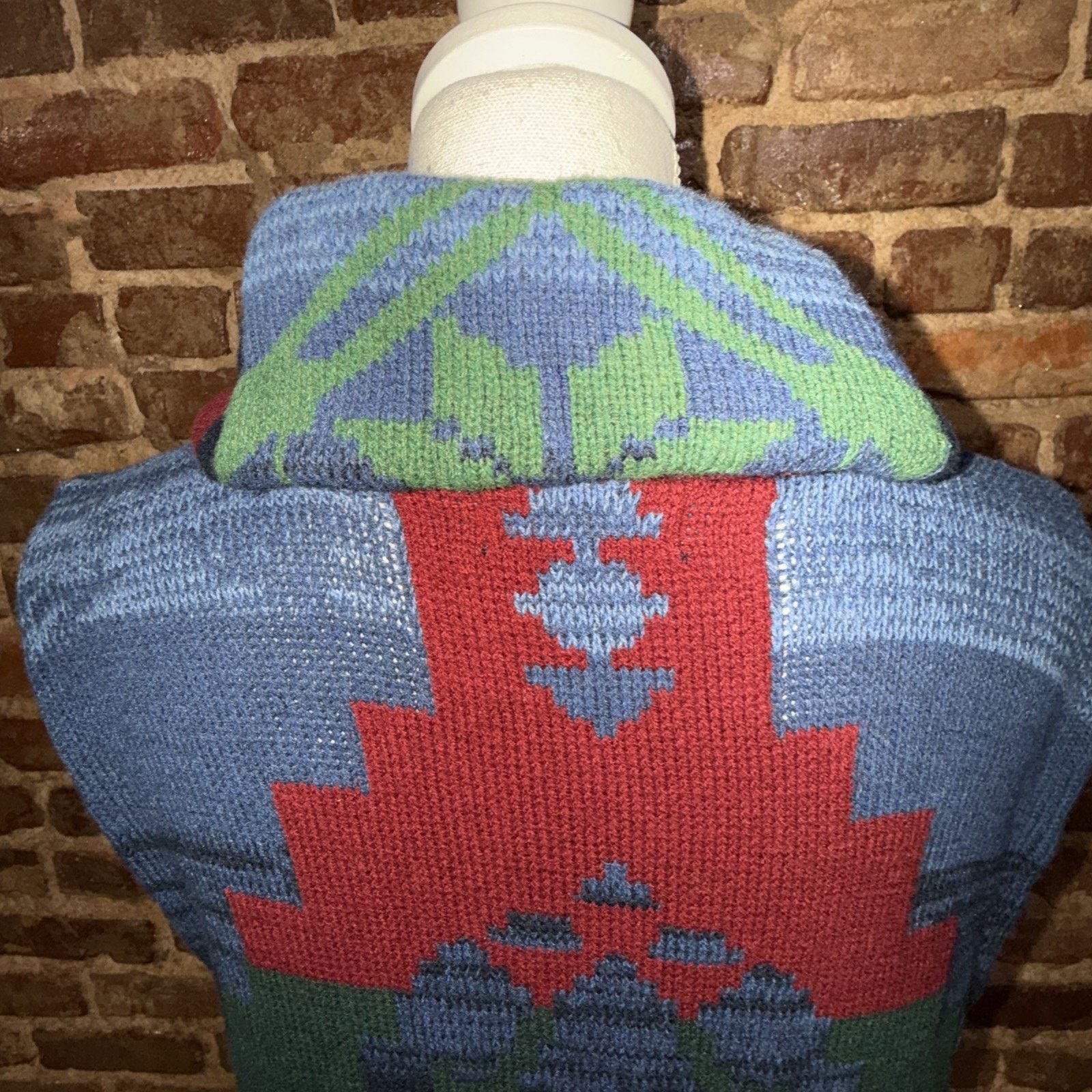 Chaps Chaps Tight Knit Cardigan Sweater Vest Women L Southwestern Size L / US 10 / IT 46 - 5 Thumbnail