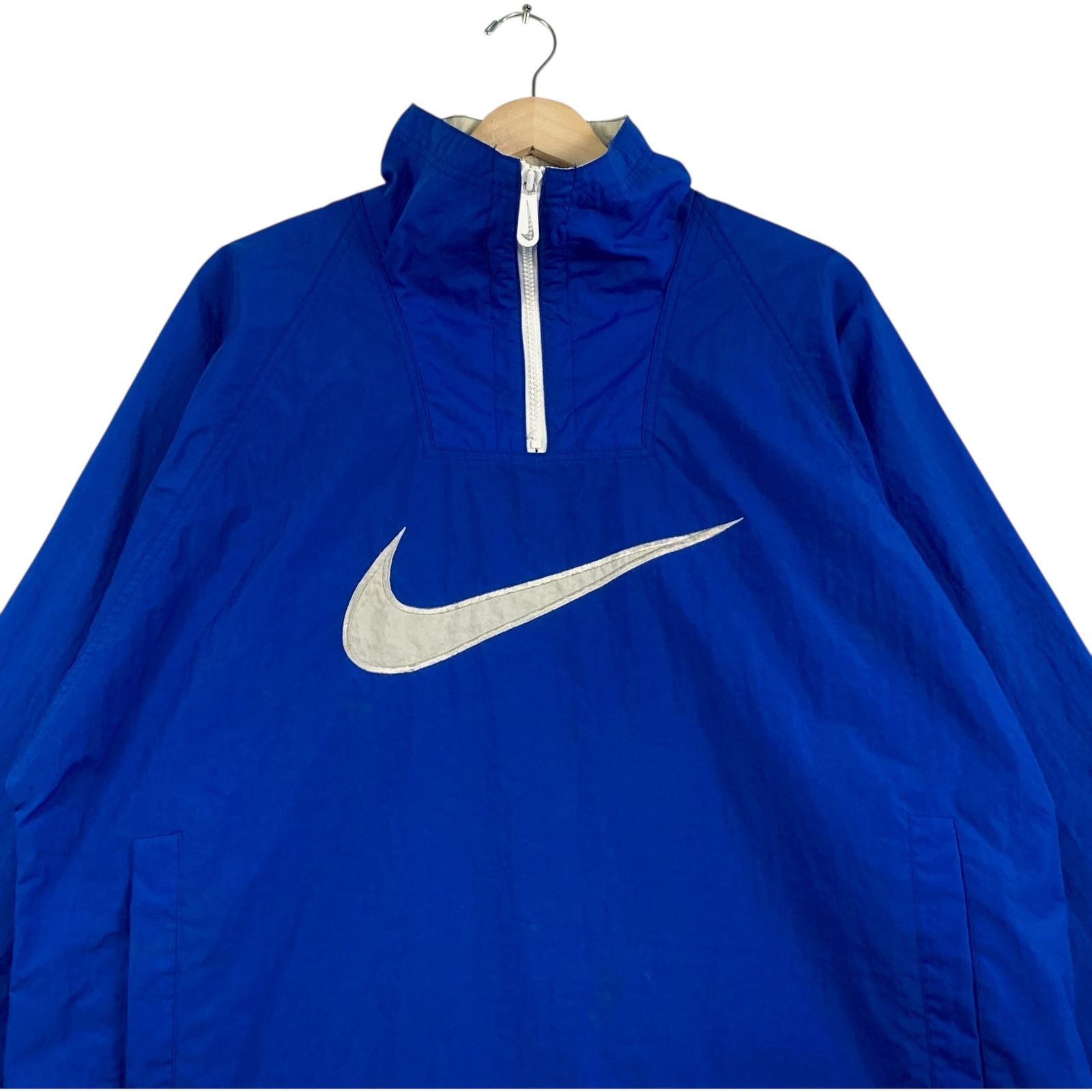 Nike Vintage Nike Chest Swoosh 1/4 Zip Light Jacket M Size US M / EU 48-50 / 2 - 2 Thumbnail