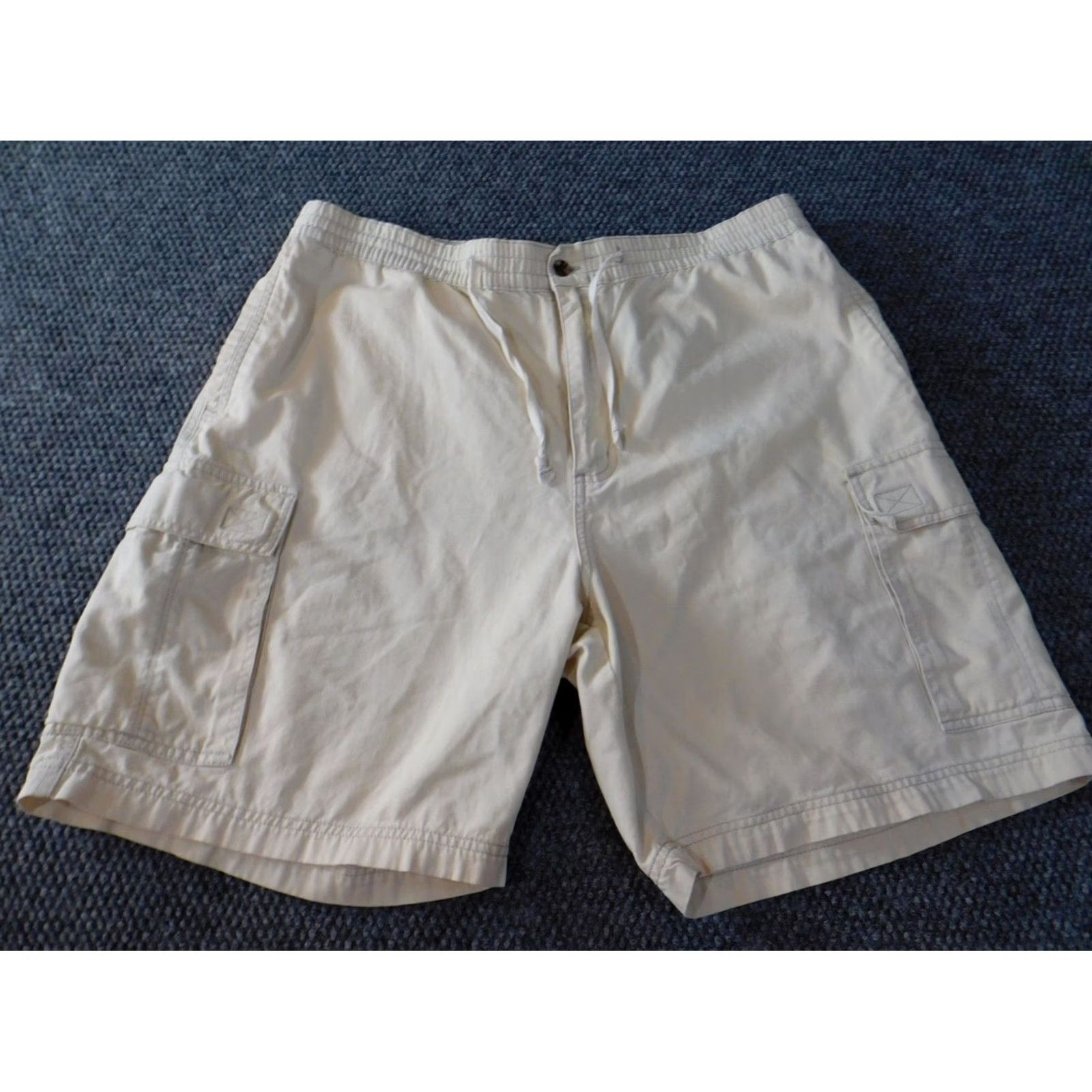 Bugle Boy VINTAGE Bugle Boy Cargo Shorts Men 34 Beige Regular Stretch Waist Flat Front Lightweight Brethable Beach 90s Size US 34 / EU 50 - 2 Thumbnail