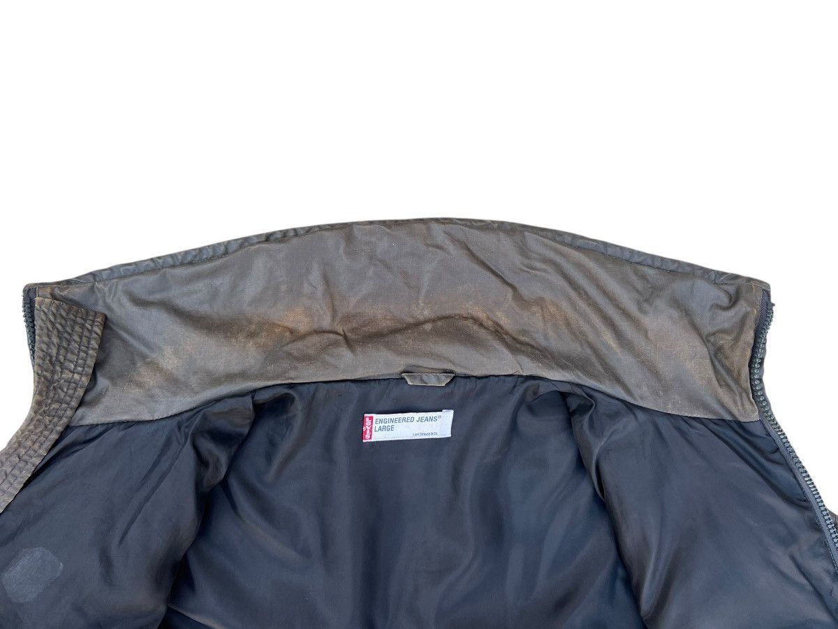 Levi's 2001 Levi’s Engineered Distress Fade Waxed Puffer Jacket Size US L / EU 52-54 / 3 - 15 Thumbnail