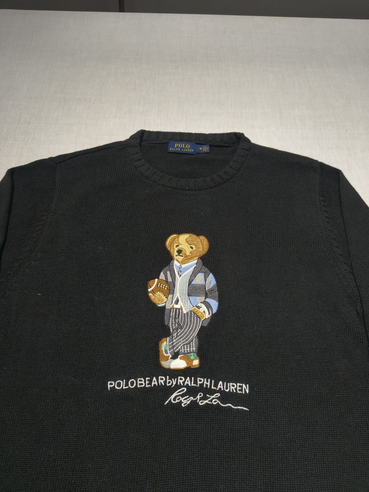 Polo Ralph Lauren POLO RALPH LAUREN COOL RUGBY BEAR CREWNECK KNIT 🐻🏉(002) Size US XXS / EU 40 - 2 Thumbnail