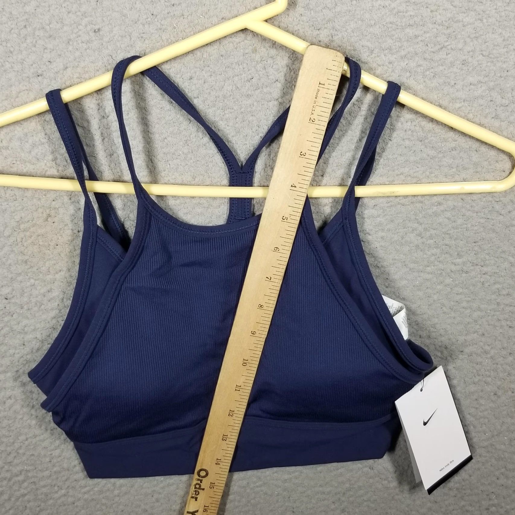 Nike Women's Nike Indy Sports Bra Light Support Padded Longline Small FB2159-410 Size ONE SIZE - 3 Thumbnail
