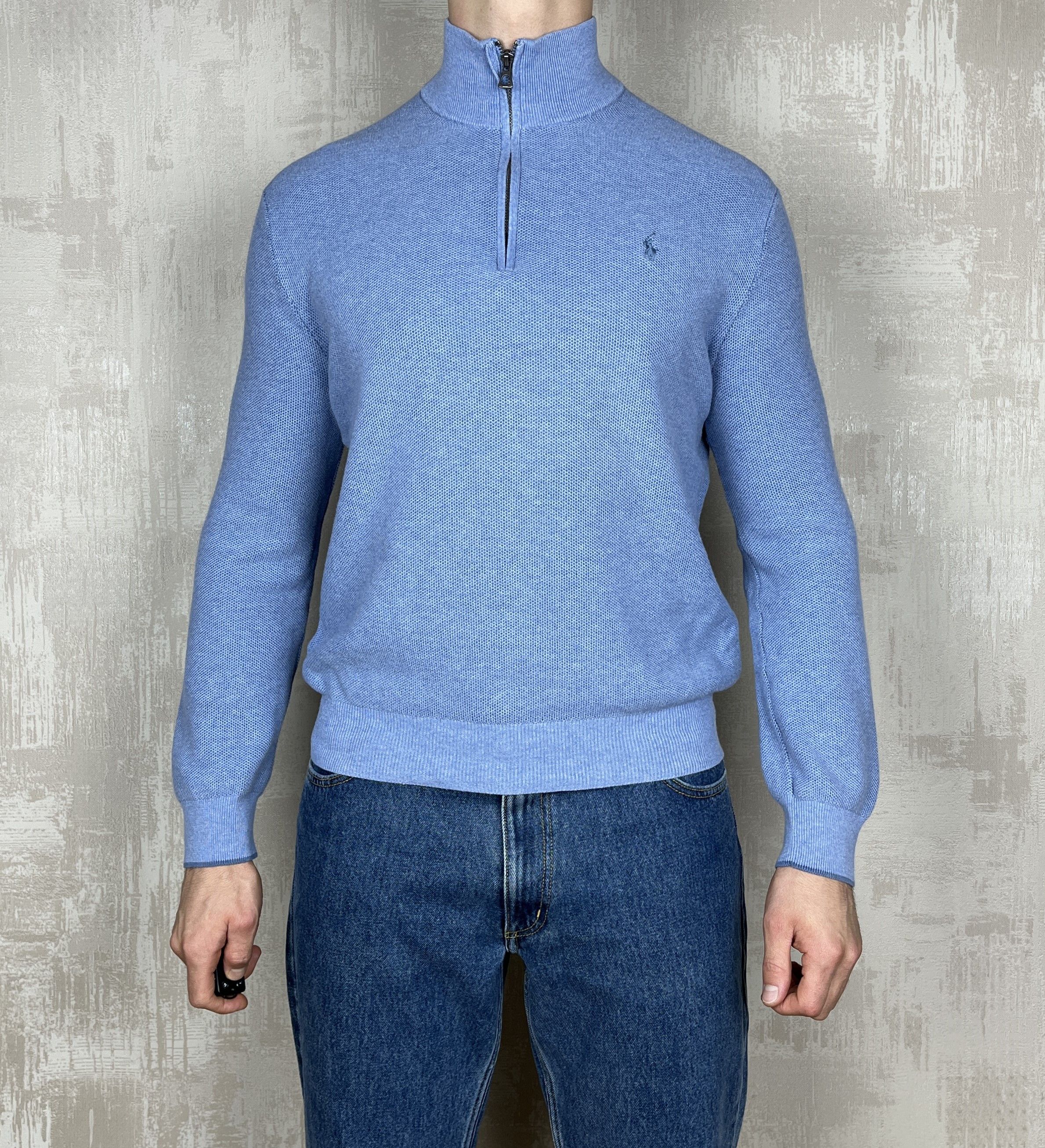 Polo Ralph Lauren Polo Ralph Lauren Half Zip Pullover Sweater Pima Cotton Size US L / EU 52-54 / 3 - 3 Thumbnail