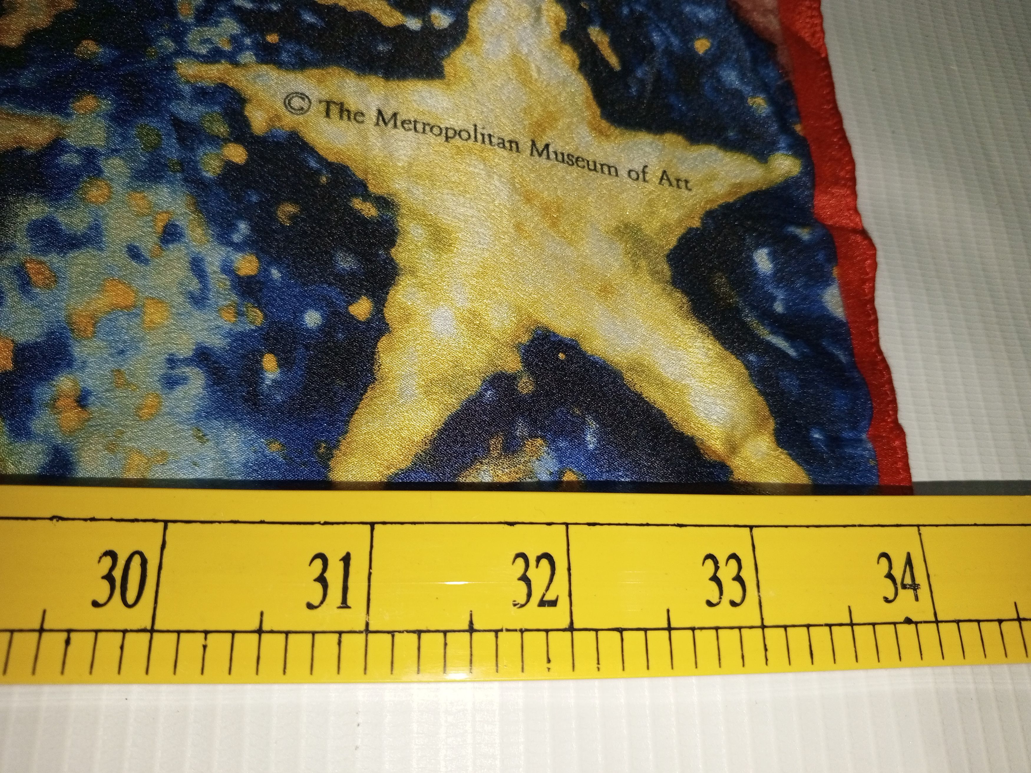Vintage METROPOLITAN MUSEUM Souvenir Abstract Large Silk Scarf 34x34 Size ONE SIZE - 4 Thumbnail