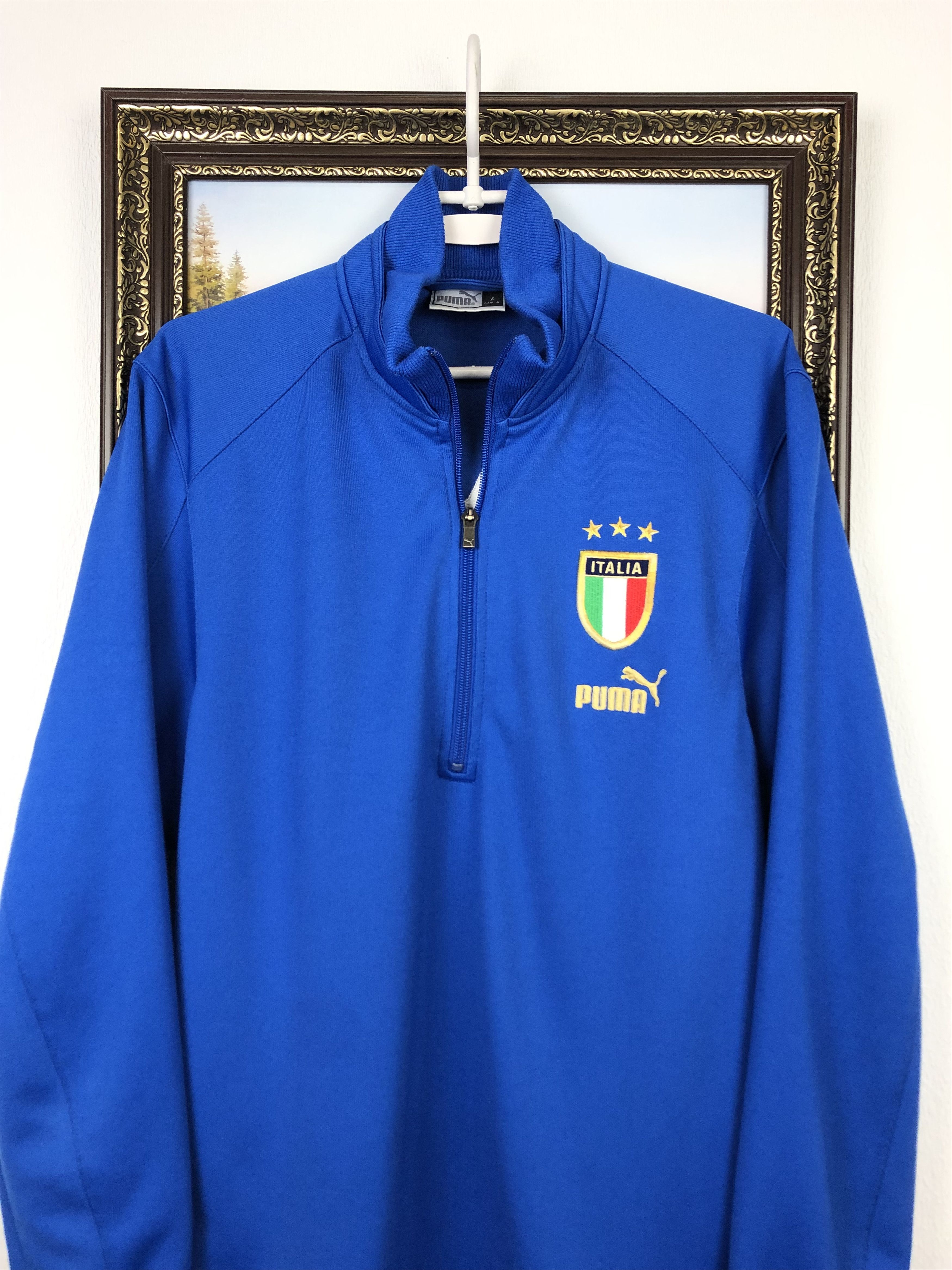 Vintage Vintage Puma Italy Football Jacket Soccer Track Top National Size US L / EU 52-54 / 3 - 2 Thumbnail
