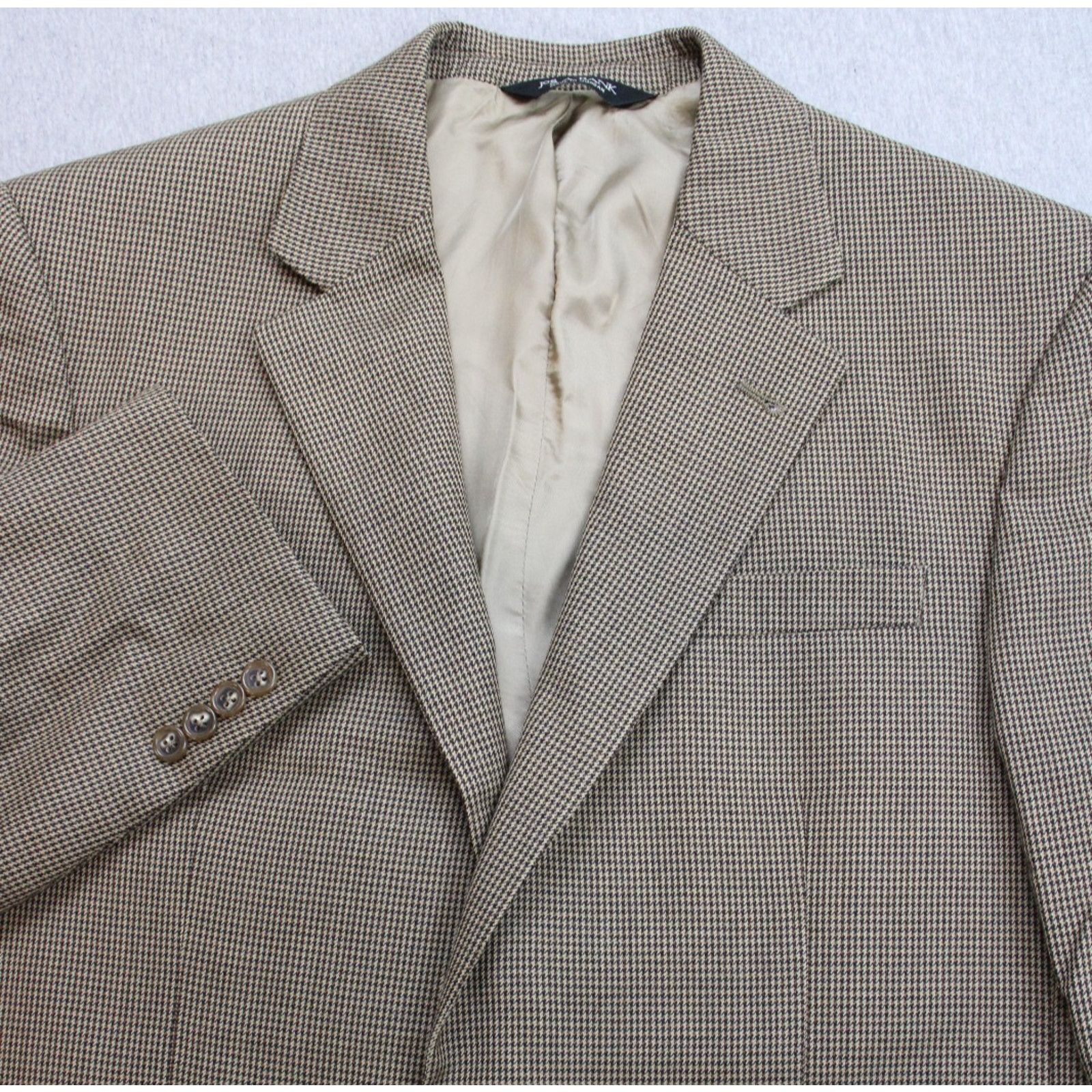 Jos. A. Bank Jos A Bank Blazer Mens 41R Brown Check Wool Signature Colle. Size 40R - 1 Thumbnail