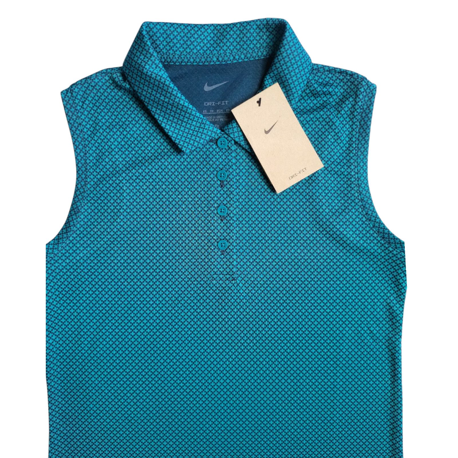 Nike NWT NIKE Dri-FIT Victory Textured Golf Polo Bright Spruce Size XS / US 0-2 / IT 36-38 - 7 Thumbnail