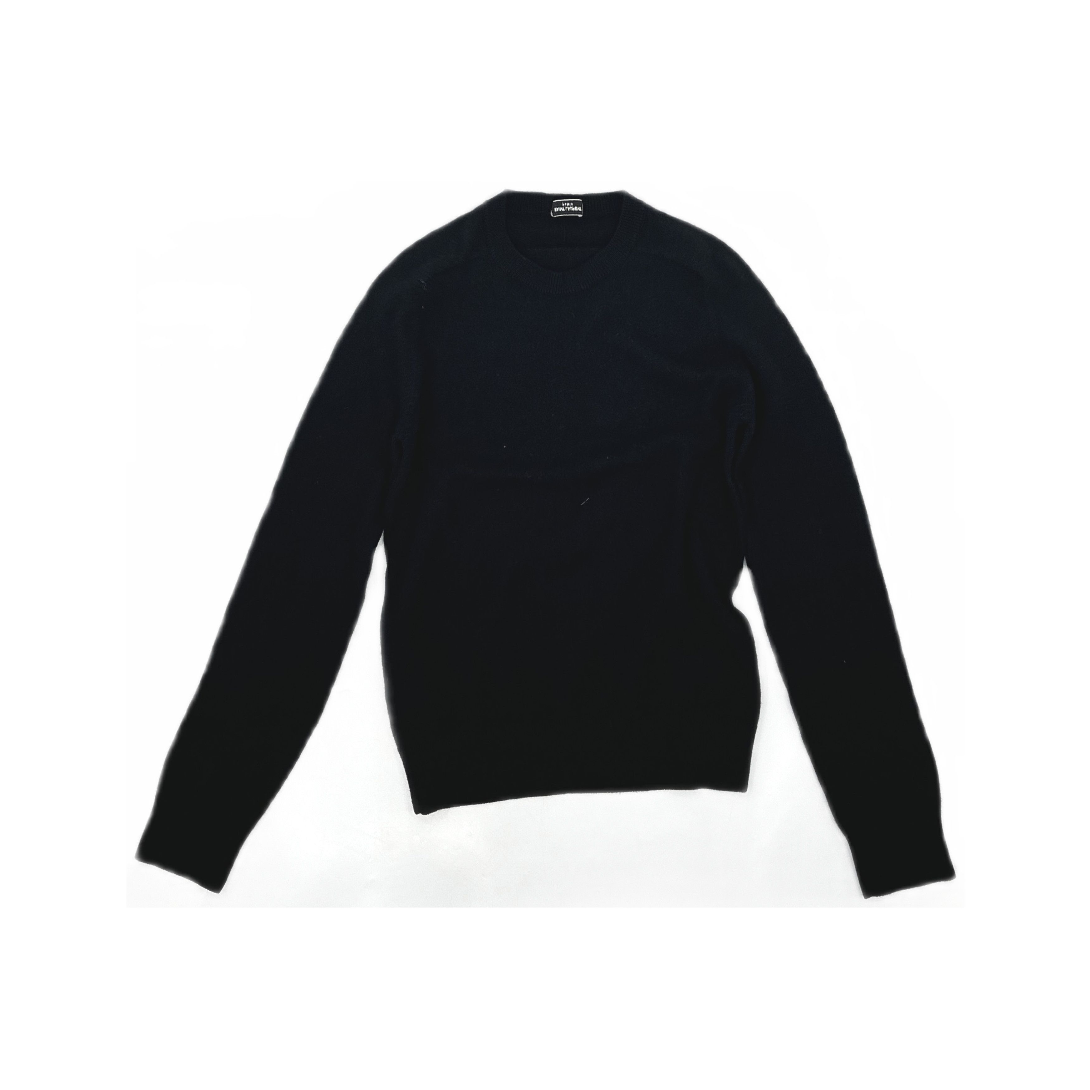 Saint Laurent Paris Saint Laurent Black Crewneck Sweater Size M Size US M / EU 48-50 / 2 - 1 Thumbnail