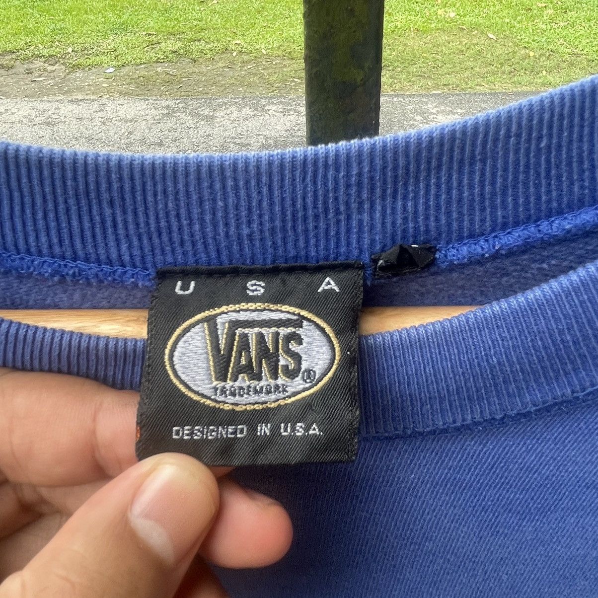 Vans × Vintage 🔥Vintage 90s VANS Skateboard Multiple Logo Sweatshirts Size US M / EU 48-50 / 2 - 11 Thumbnail