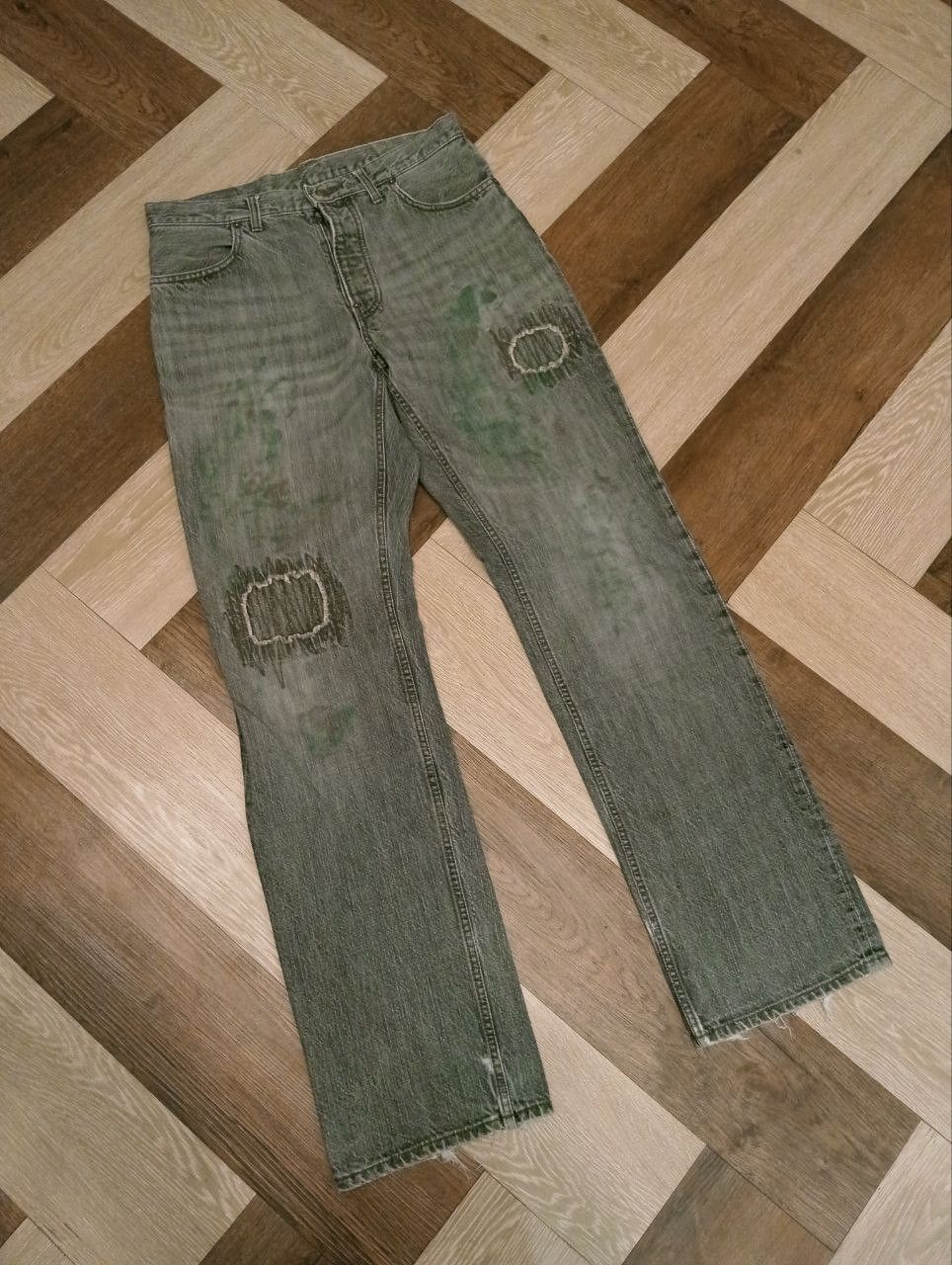 PPFM VINTAGE PPFM JAPAN DISTRESSED JEANS Size US 33 - 2 Thumbnail