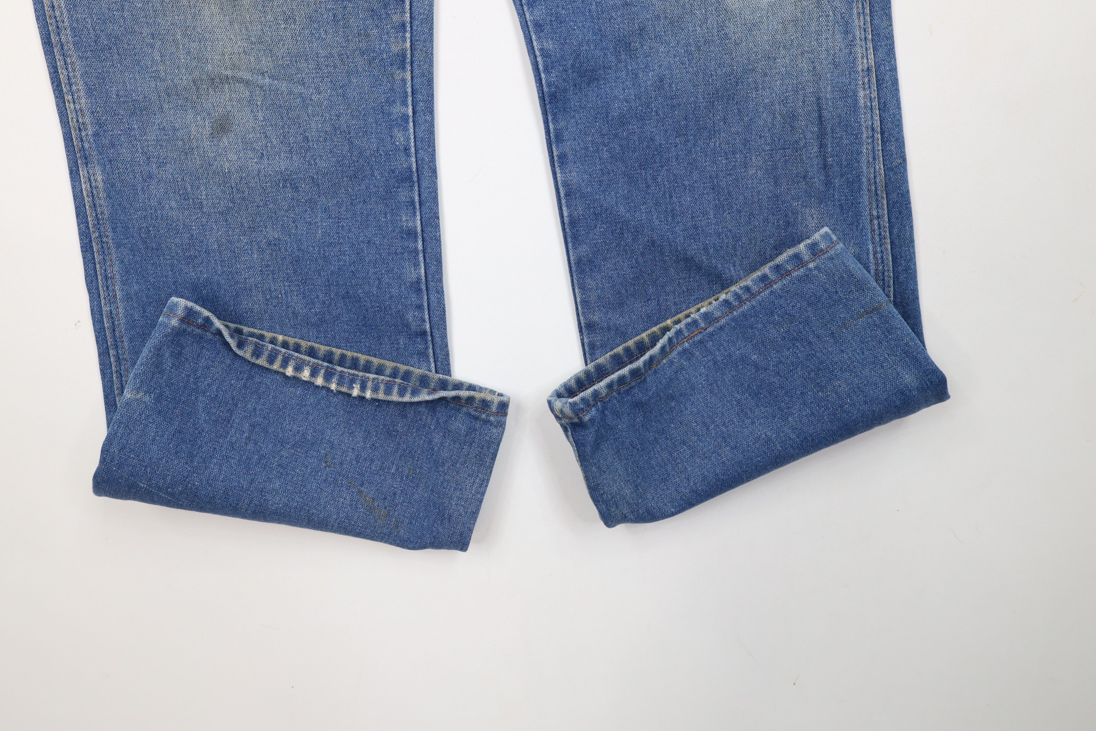Vintage × Wrangler Vintage 90s Wrangler Wide Leg Denim Jeans Blue Cotton USA Size US 36 / EU 52 - 5 Thumbnail