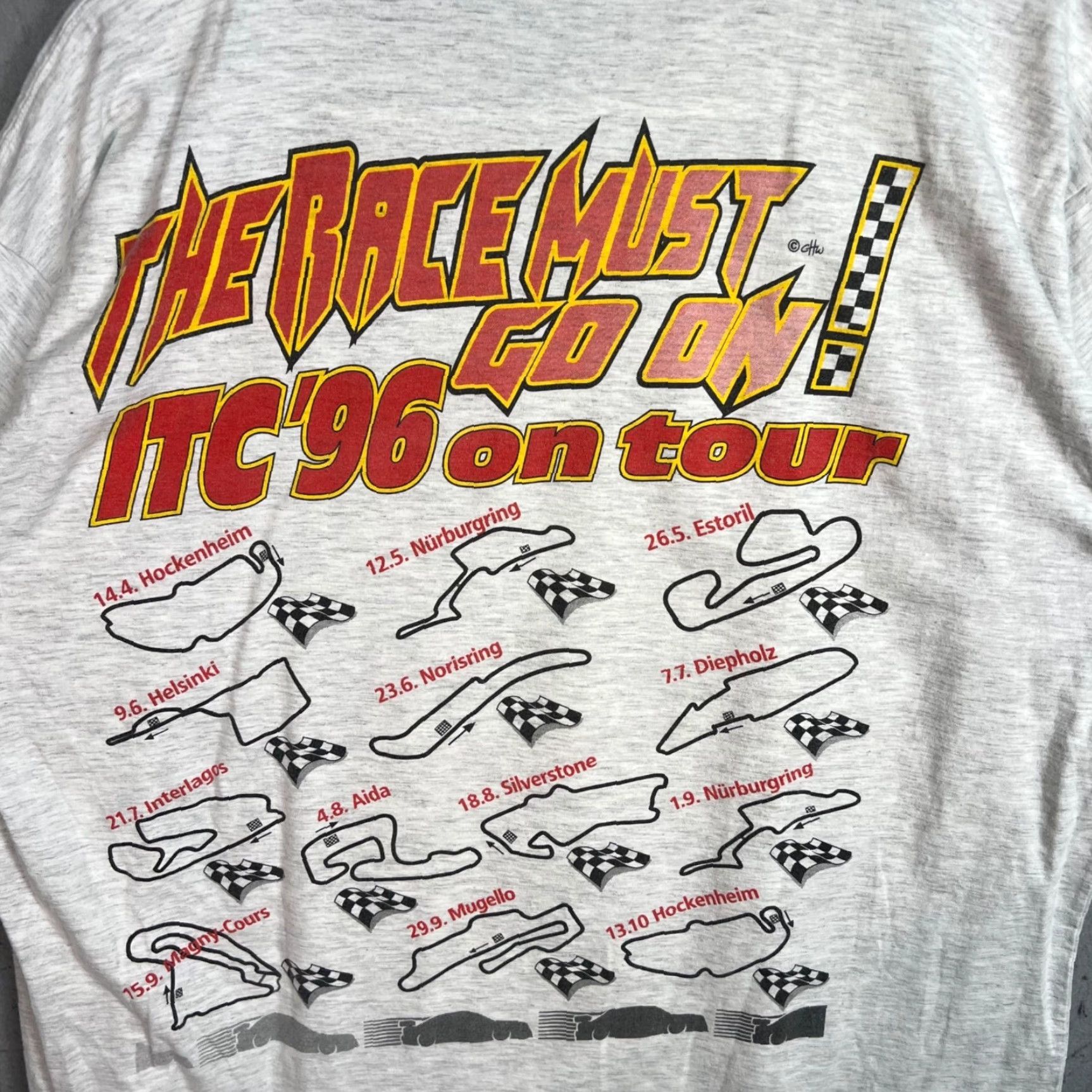 Vintage VINTAGE 90s DTM Racing T-Shirt Adult XL Gray Mens Size US XL / EU 56 / 4 - 7 Thumbnail