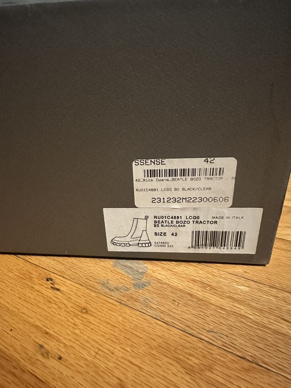 Rick Owens Rick Owen’s Beatle Bozo Tractor Boots Size US 9 / EU 42 - 5 Thumbnail