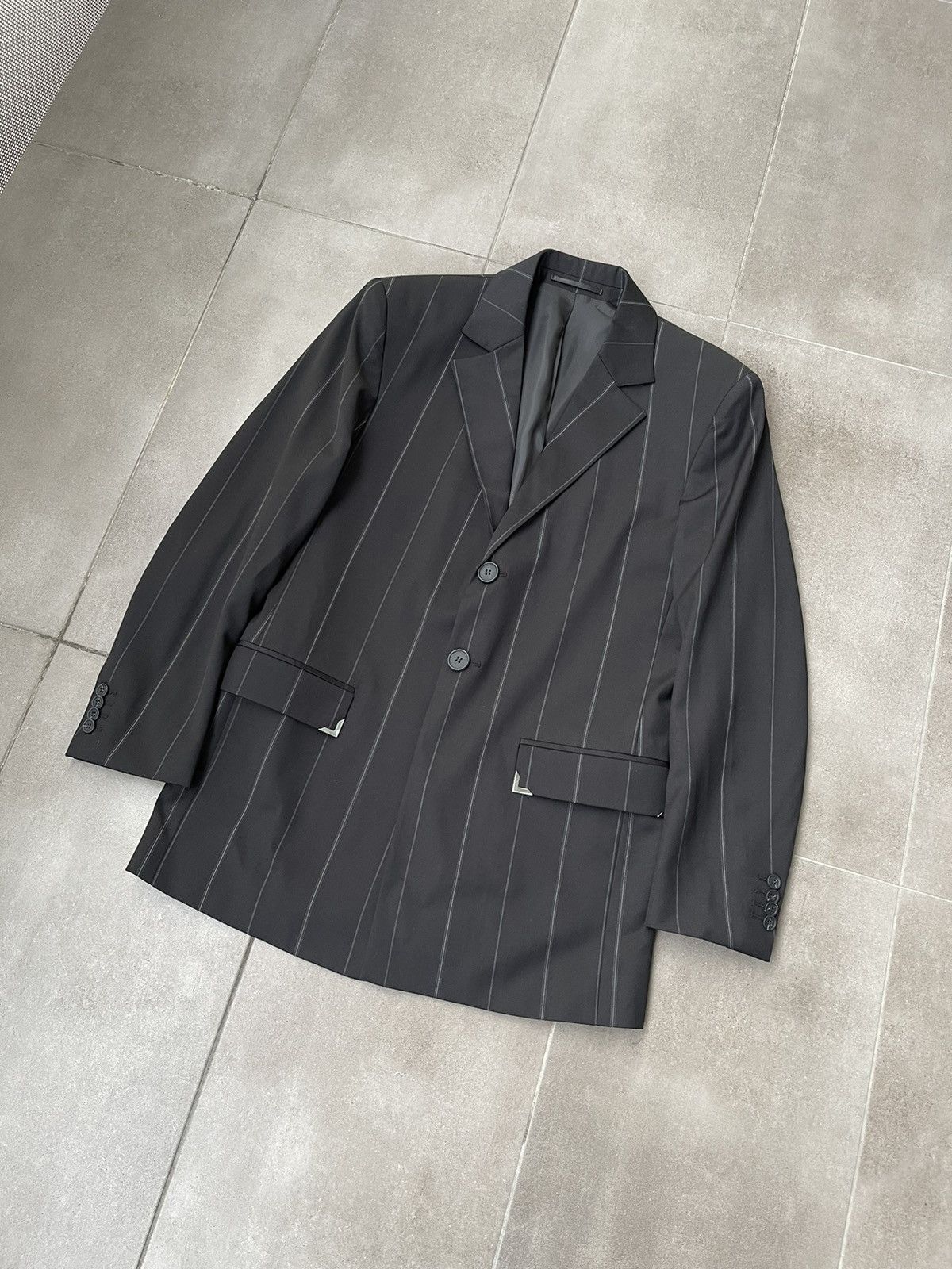 Han Kjobenhavn !DS! AW22 Han Kjobenhavn Sharped Striped Suit Size 40S - 7 Thumbnail
