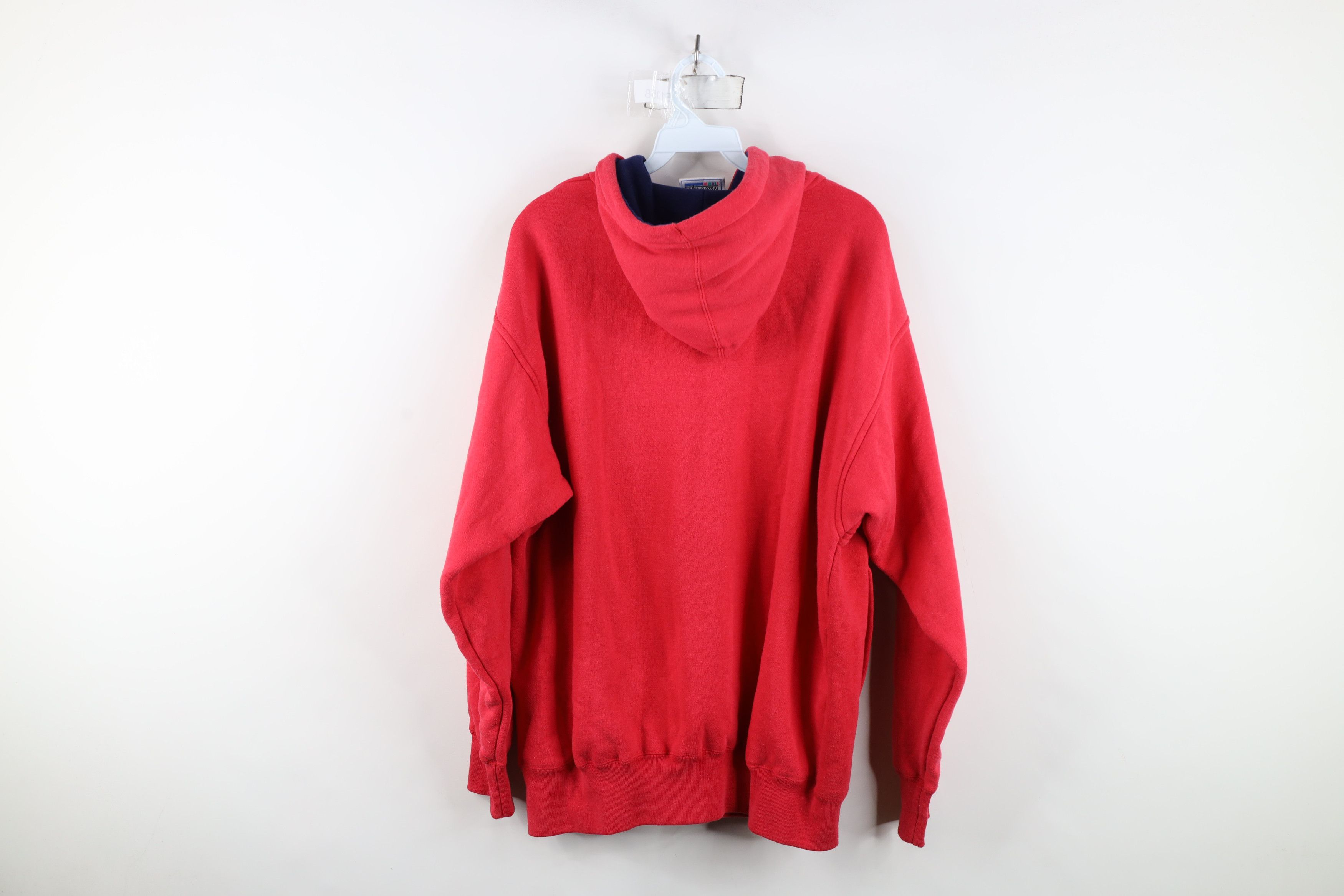 Vintage Vintage 90s Streetwear Waffle Knit Lined Double Wall Hoodie Size US L / EU 52-54 / 3 - 12 Thumbnail