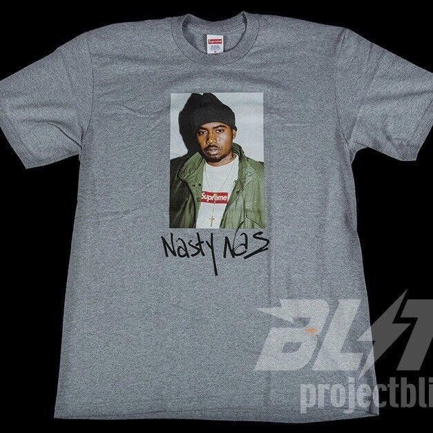 Supreme FW17 SUPREME NAS TEE HEATHER GREY M MEDIUM 2017 Size US M / EU 48-50 / 2 - 1 Thumbnail