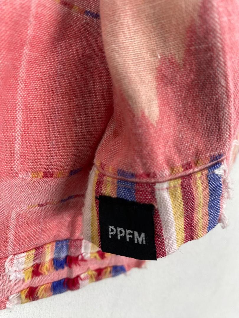 PPFM Vtg 90s PPFM japan patchwork art button up shirts Free size Size US M / EU 48-50 / 2 - 5 Thumbnail