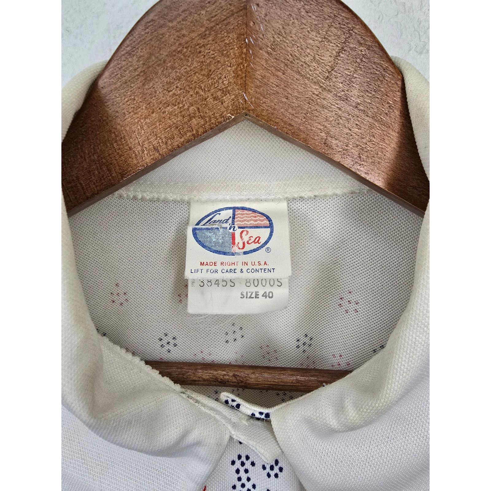 Vintage Vintage Womens Button Up Geometric Shirt Land' n Sea 1970s Size S / US 4 / IT 40 - 10 Thumbnail